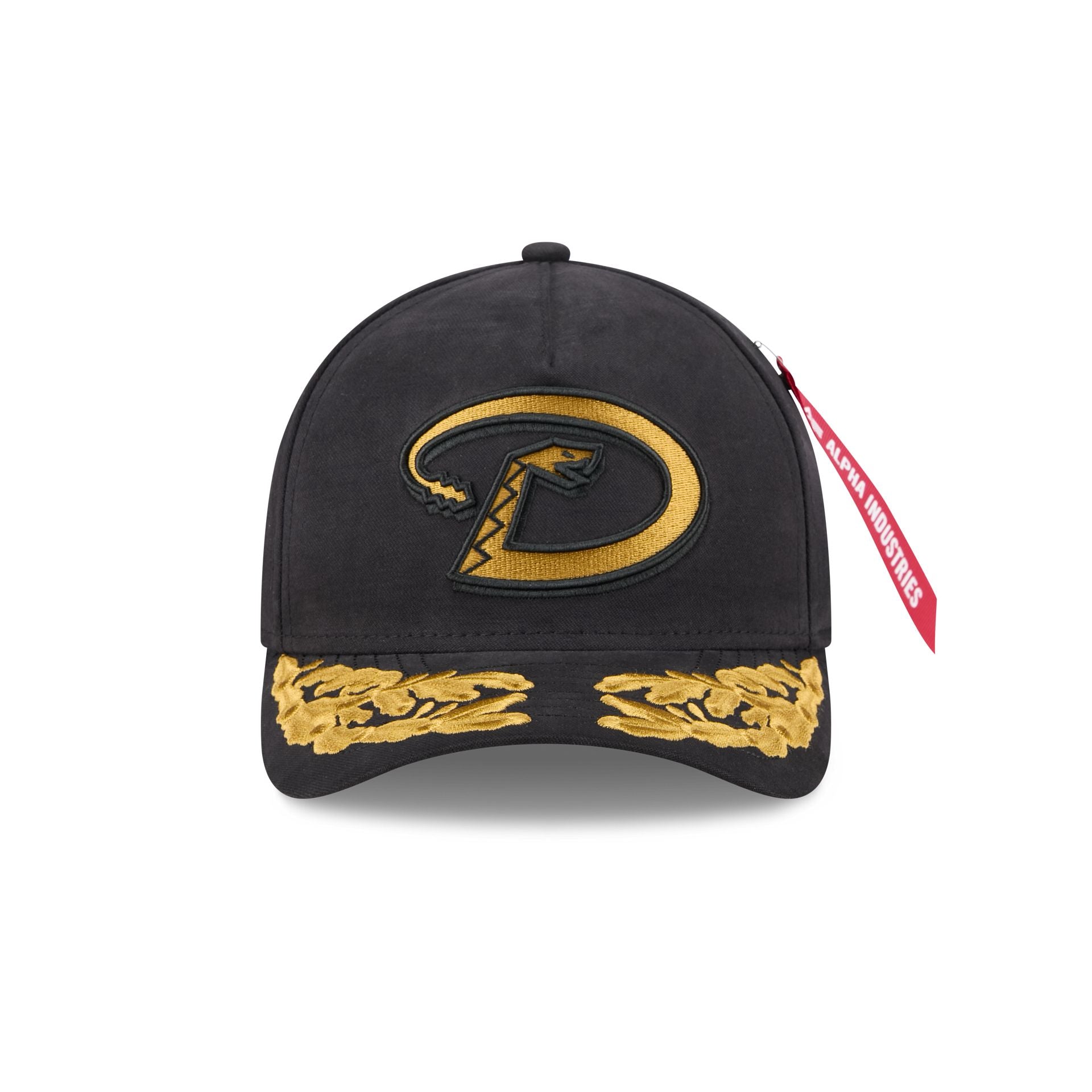 Alternative view of Alpha Industries X Arizona Diamondbacks Black 9Forty M-Crown A-Frame Snapback Hat