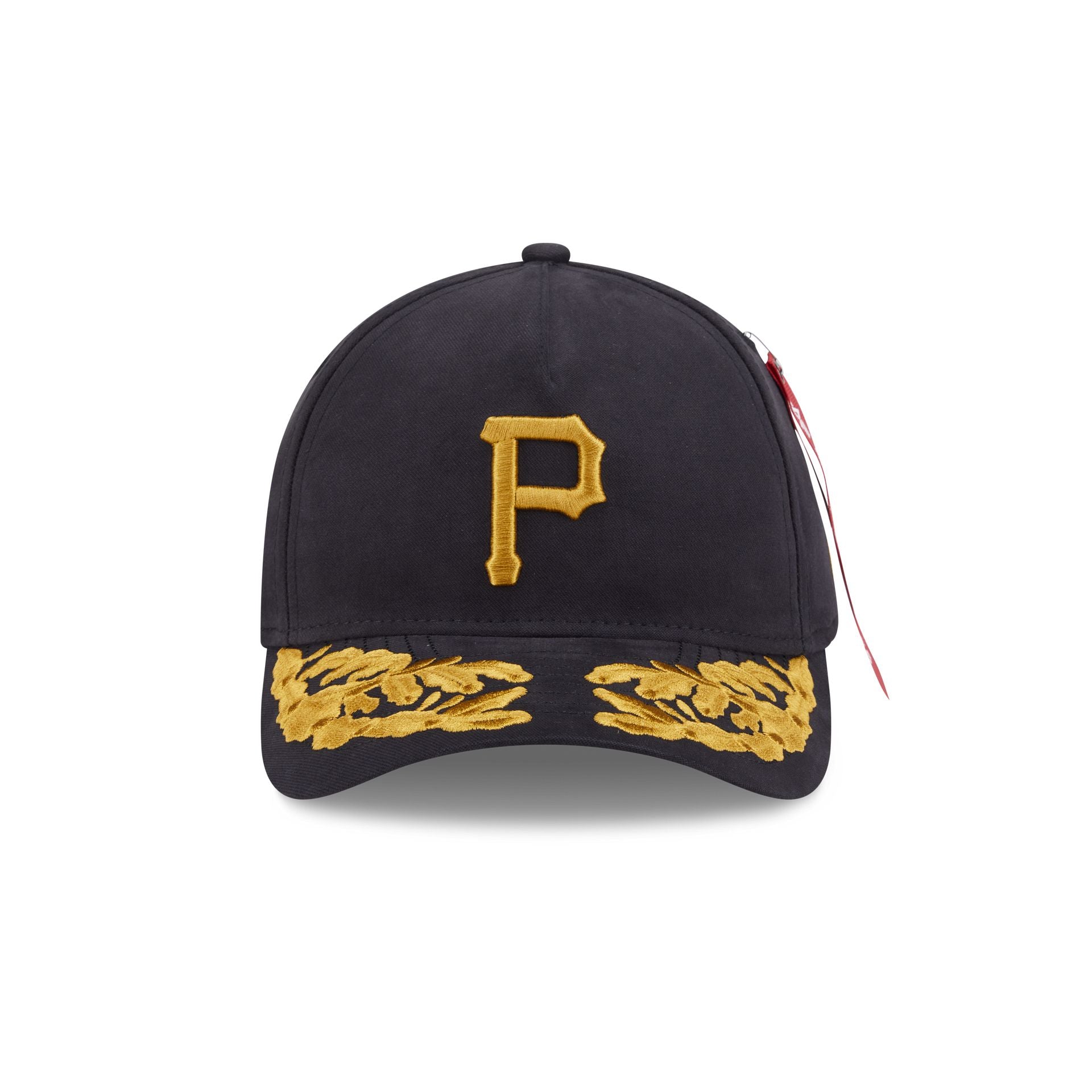 Alternative view of Alpha Industries X Pittsburgh Pirates Black 9Forty M-Crown A-Frame Snapback Hat