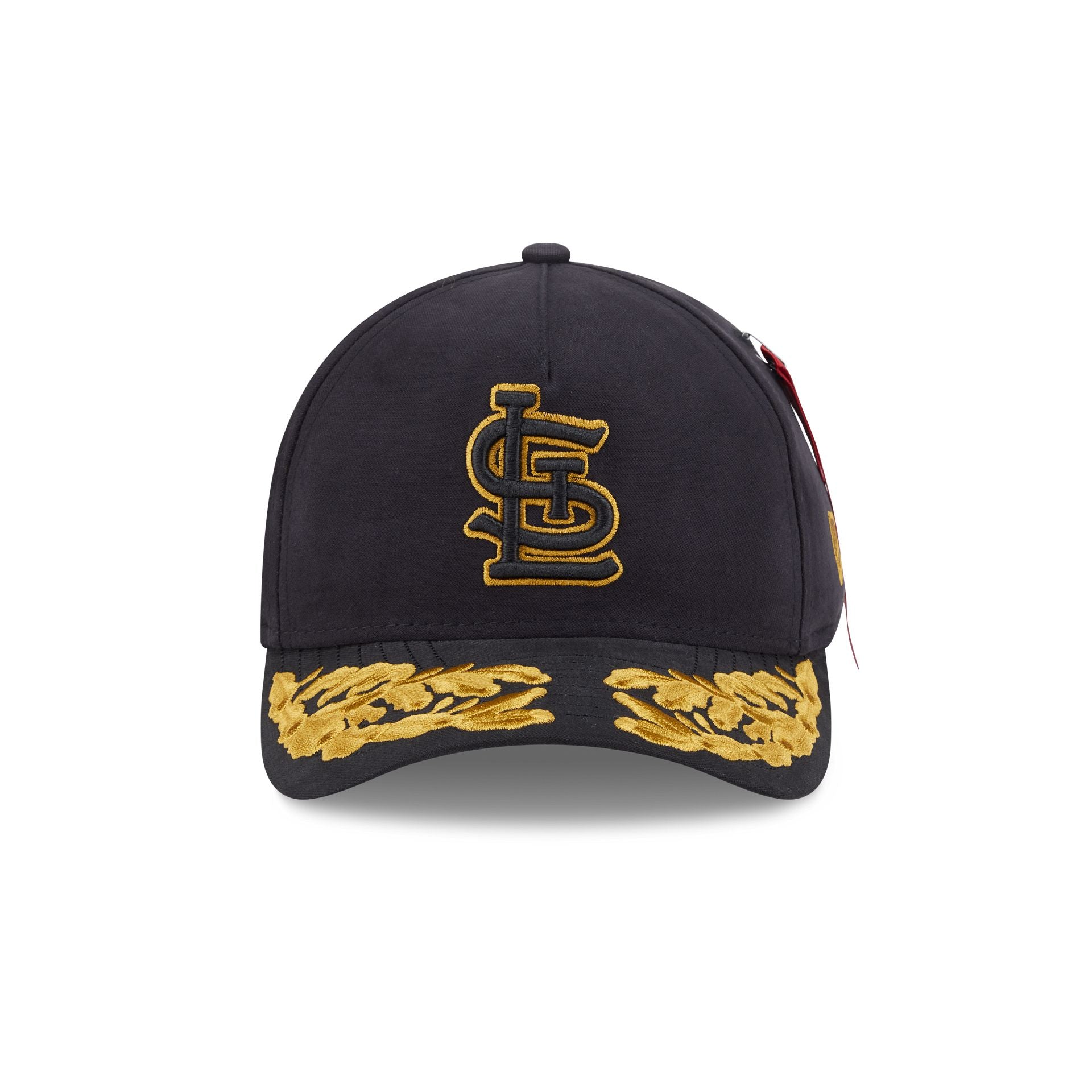 Alternative view of Alpha Industries X St. Louis Cardinals Black 9Forty M-Crown A-Frame Snapback Hat