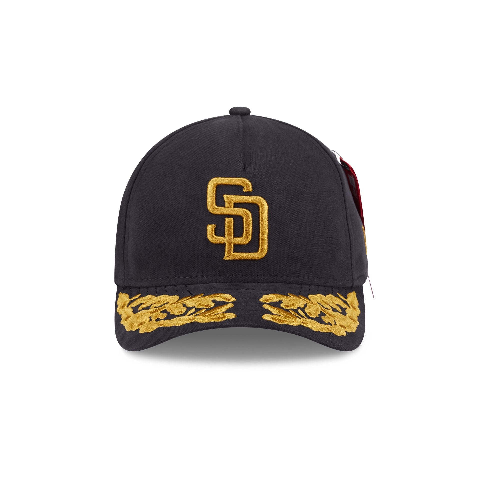 Alternative view of Alpha Industries X San Diego Padres Black 9Forty M-Crown A-Frame Snapback Hat