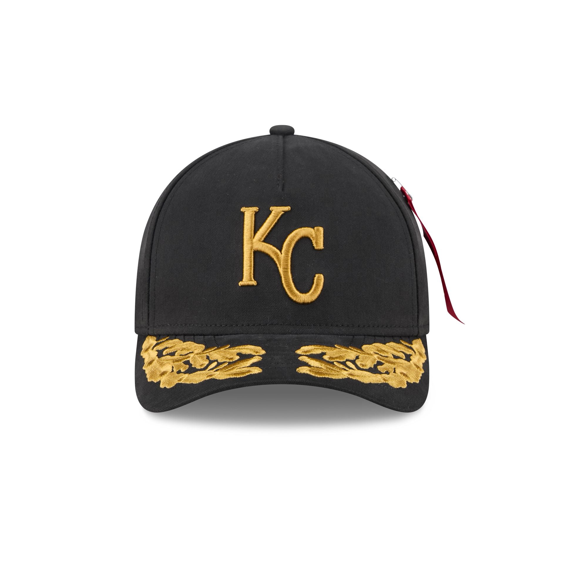 Alternative view of Alpha Industries X Kansas City Royals Black 9Forty M-Crown A-Frame Snapback Hat
