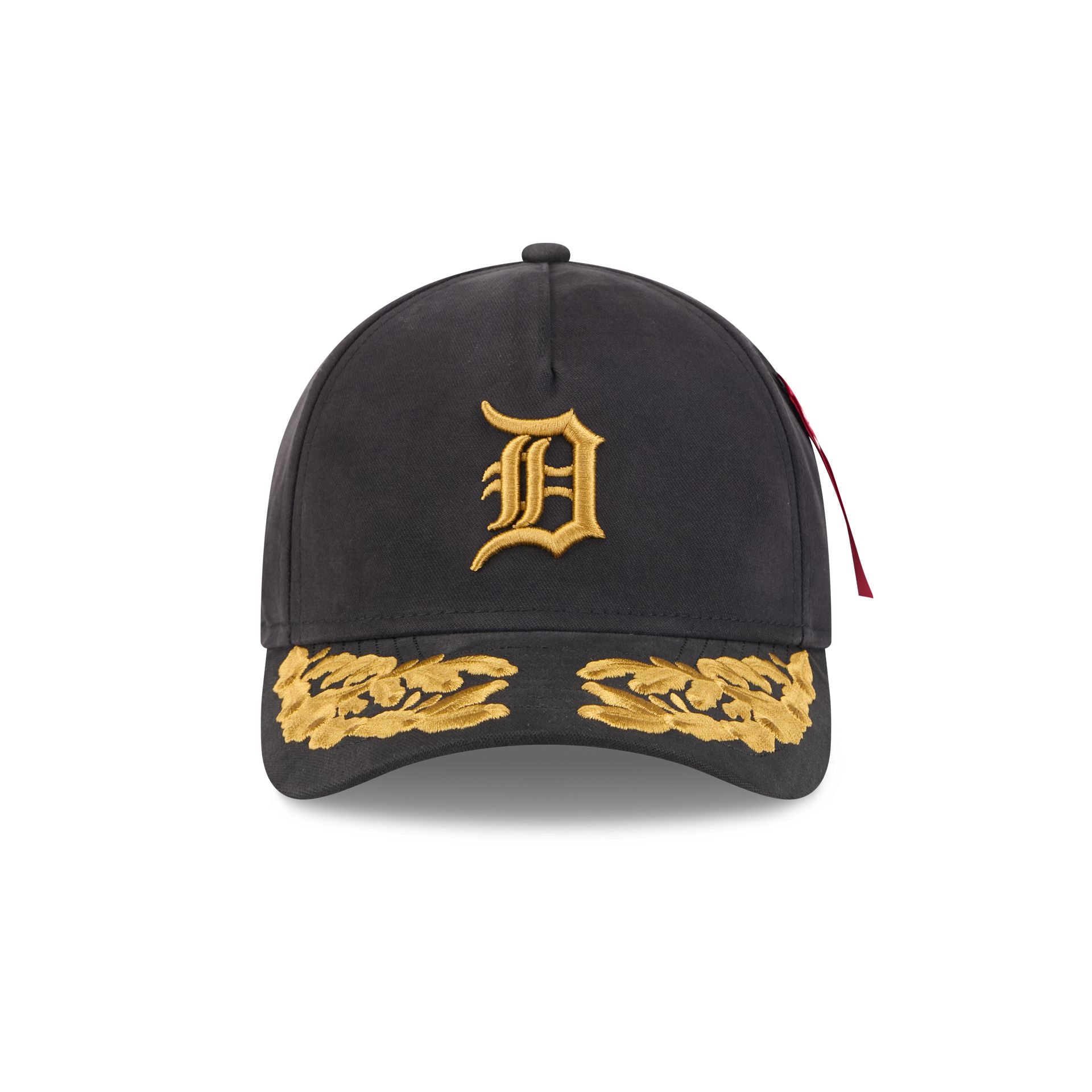 Alternative view of Alpha Industries X Detroit Tigers Black 9Forty M-Crown A-Frame Snapback Hat