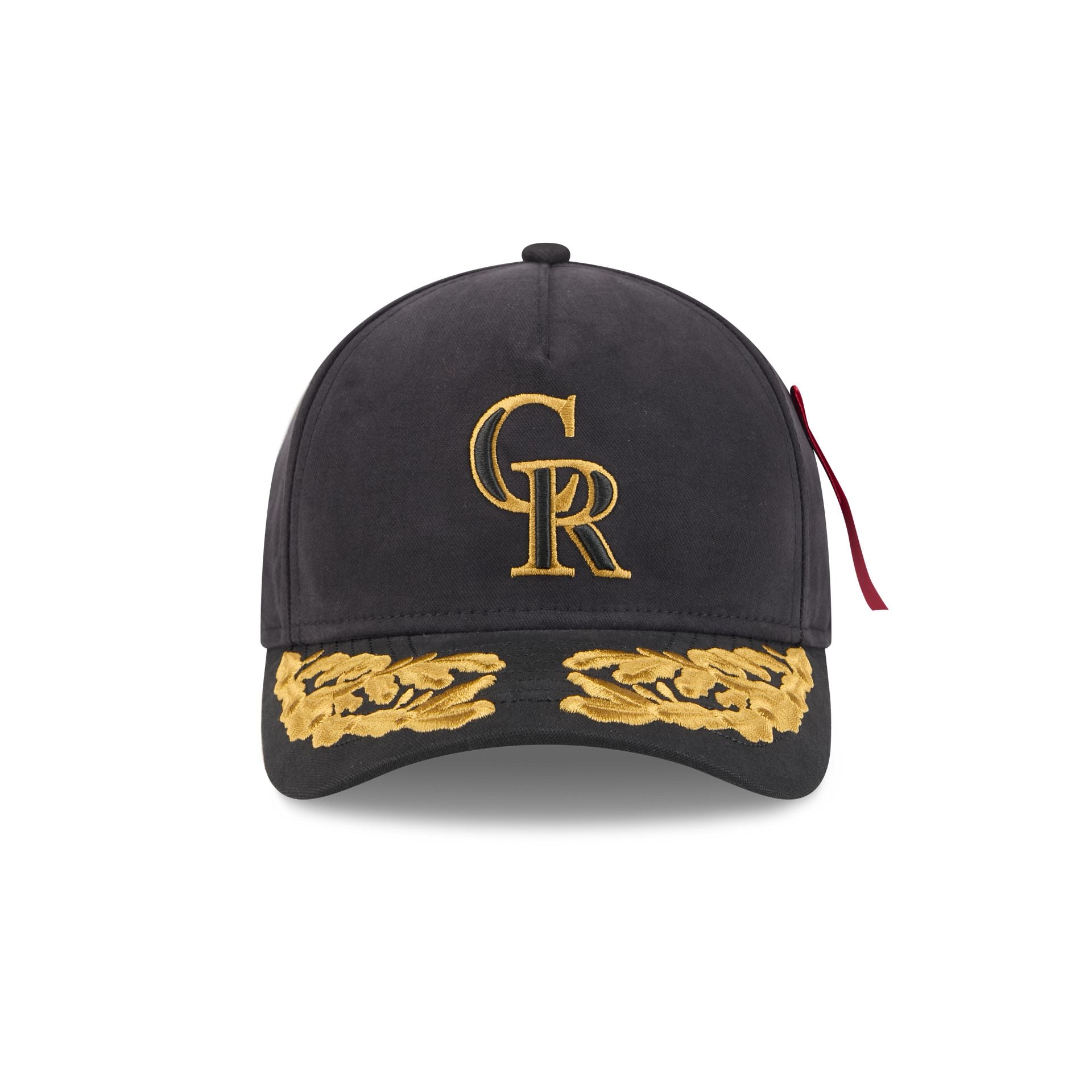 Alternative view of Alpha Industries X Colorado Rockies Black 9Forty M-Crown A-Frame Snapback Hat
