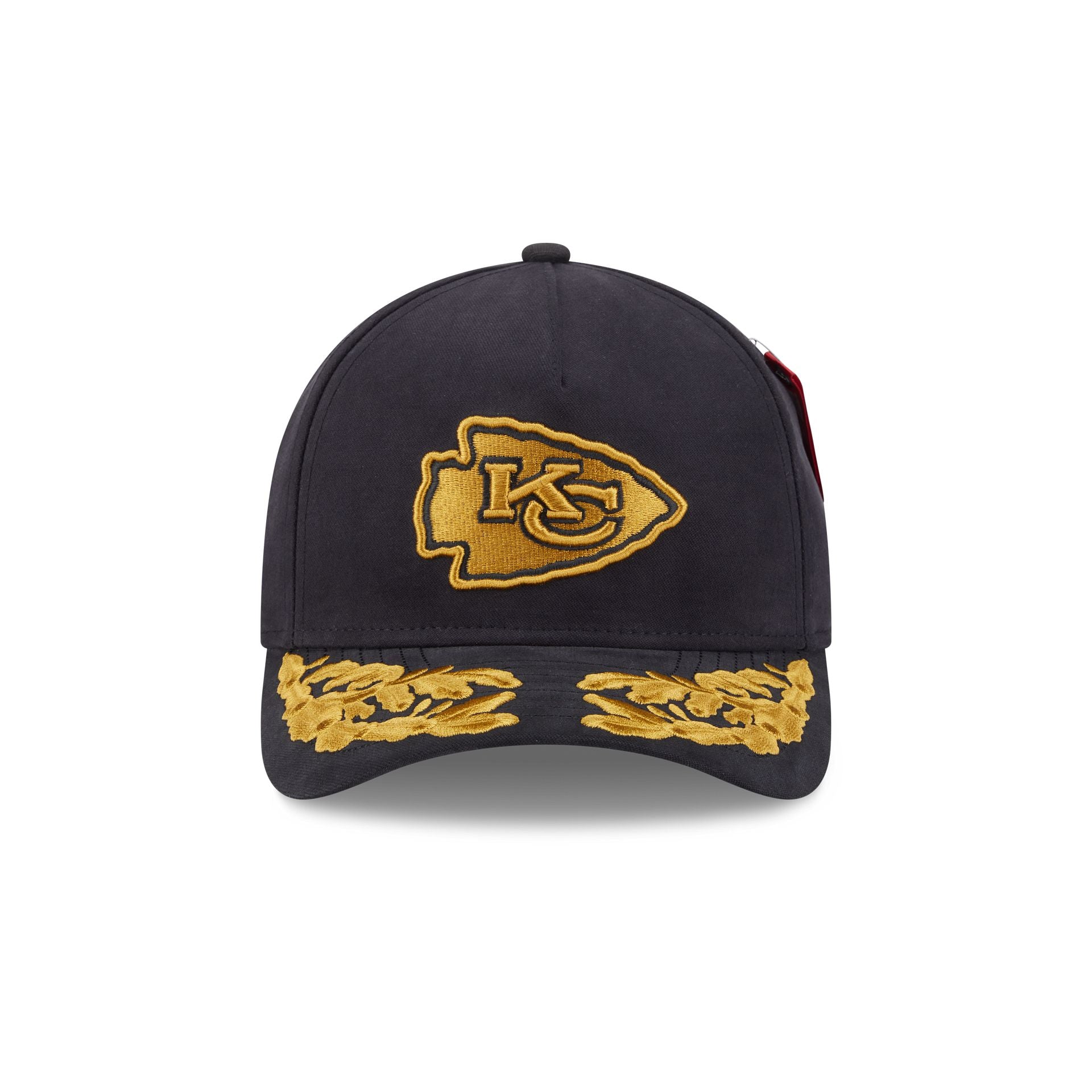 Alternative view of Alpha Industries X Kansas City Chiefs Black 9Forty M-Crown A-Frame Snapback Hat