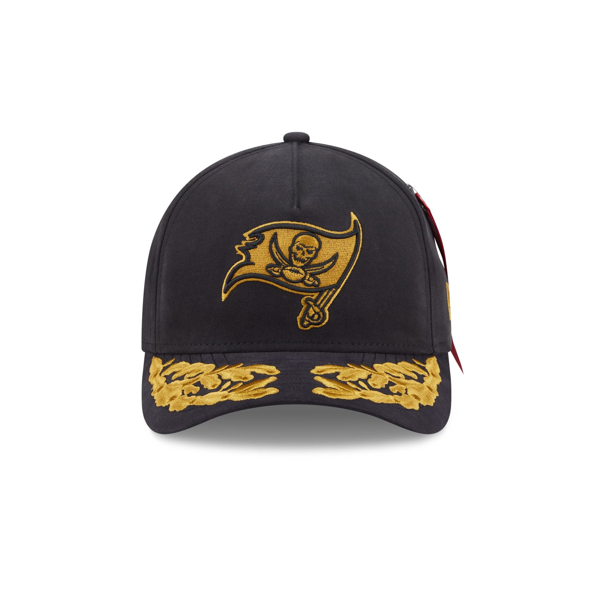 Alternative view of Alpha Industries X Tampa Bay Buccaneers Black 9Forty M-Crown A-Frame Snapback Hat
