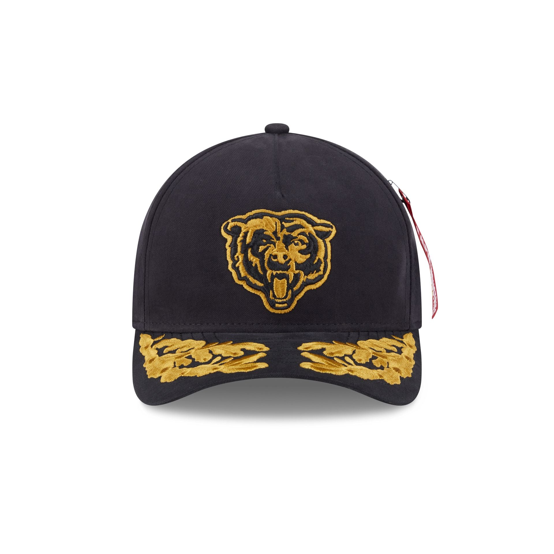 Alternative view of Alpha Industries X Chicago Bears Black 9Forty M-Crown A-Frame Snapback Hat