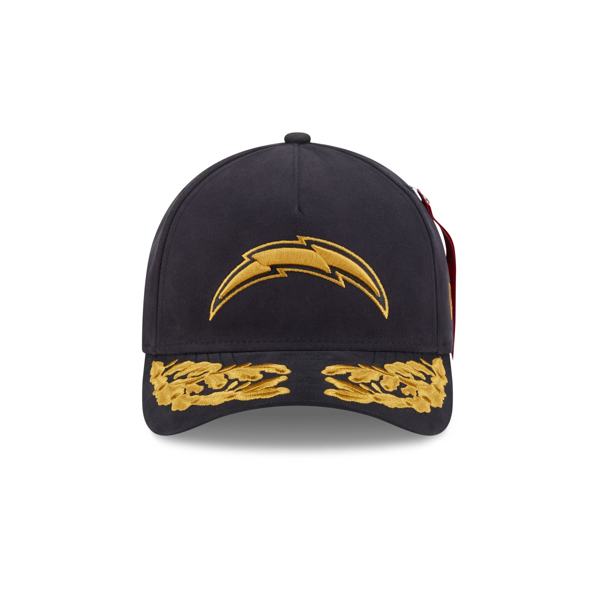 Alternative view of Alpha Industries X Los Angeles Chargers Black 9Forty M-Crown A-Frame Snapback Hat