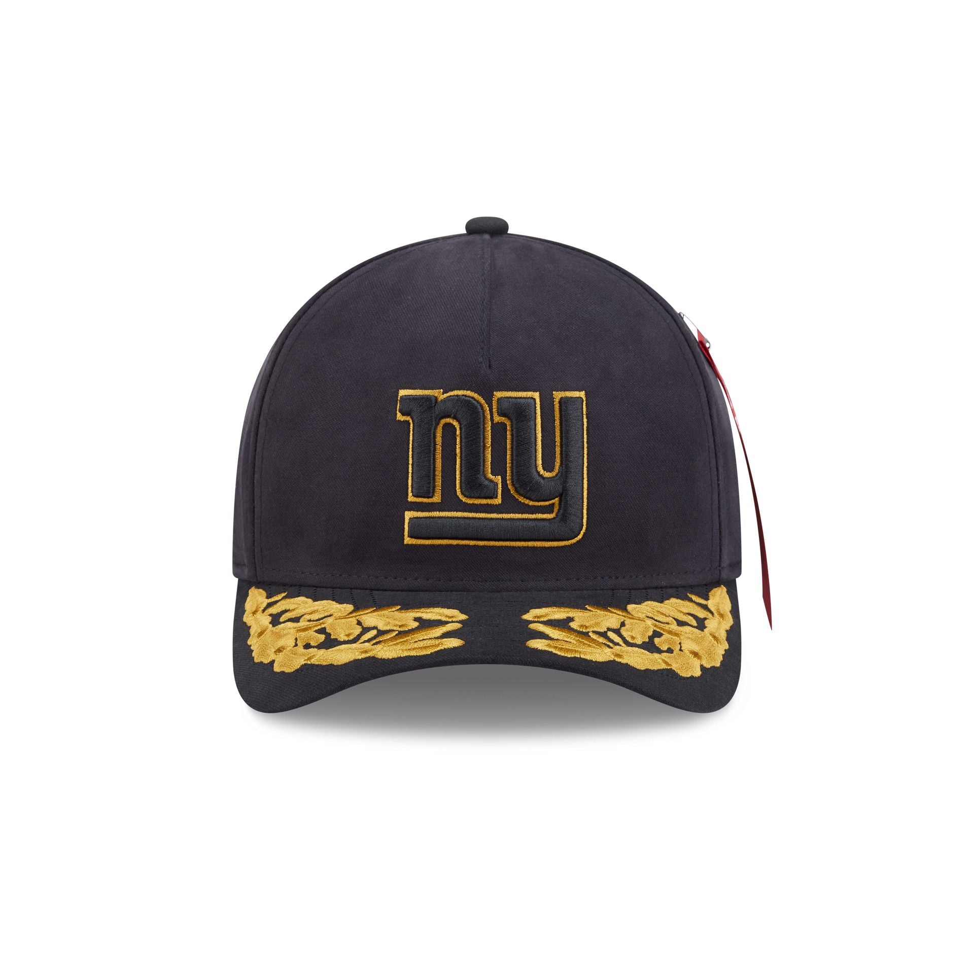 Alternative view of Alpha Industries X New York Giants Black 9Forty M-Crown A-Frame Snapback Hat
