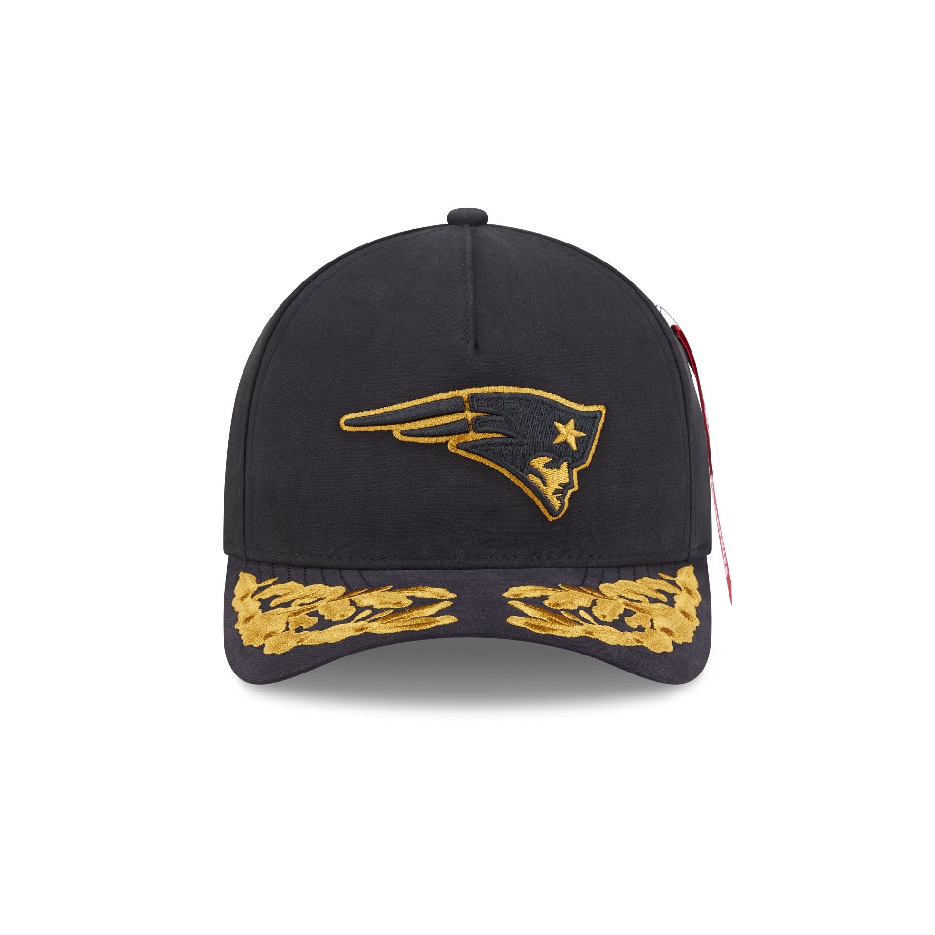 Alternative view of Alpha Industries X New England Patriots Black 9Forty M-Crown A-Frame Snapback Hat