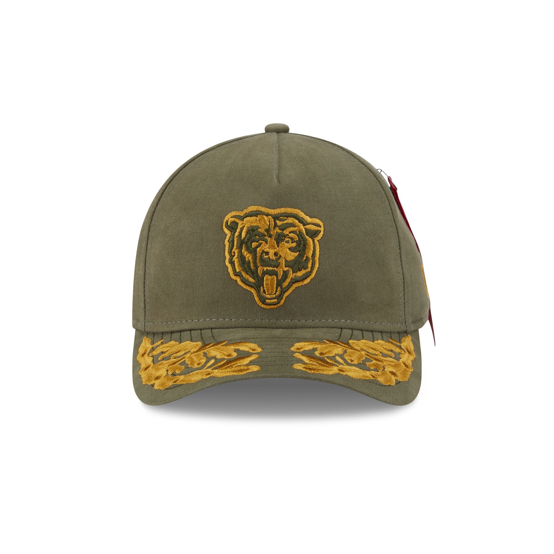 Alternative view of Alpha Industries X Chicago Bears Olive Green 9Forty M-Crown A-Frame Snapback Hat