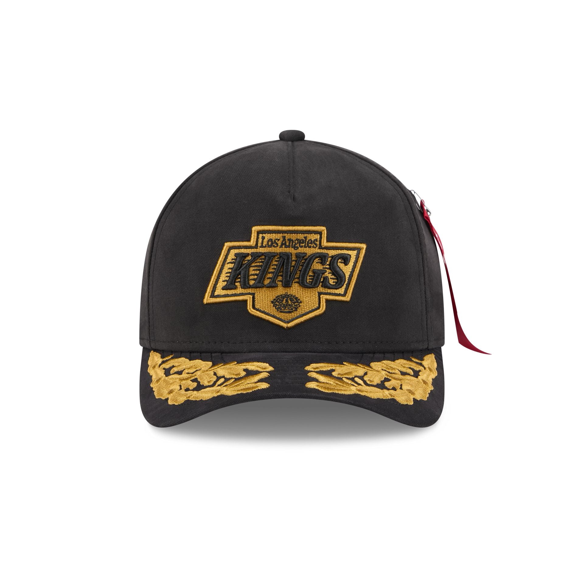 Alternative view of Alpha Industries X Los Angeles Kings Black 9Forty M-Crown A-Frame Snapback Hat