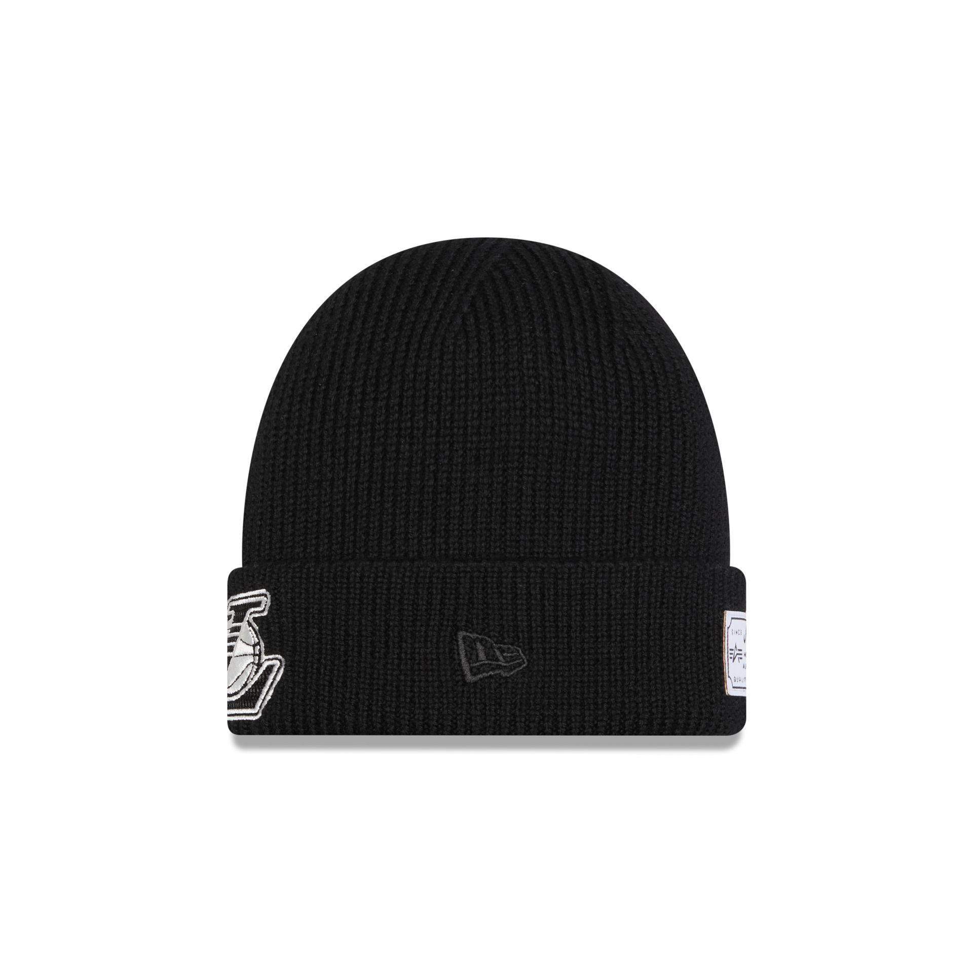 Alternative view of Alpha Industries X Los Angeles Lakers Black Cuff Knit Hat