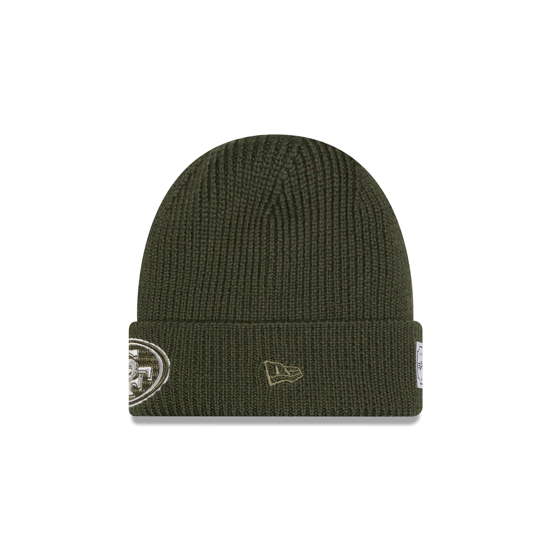 Alternative view of Alpha Industries X San Francisco 49Ers Olive Green Cuff Knit Hat