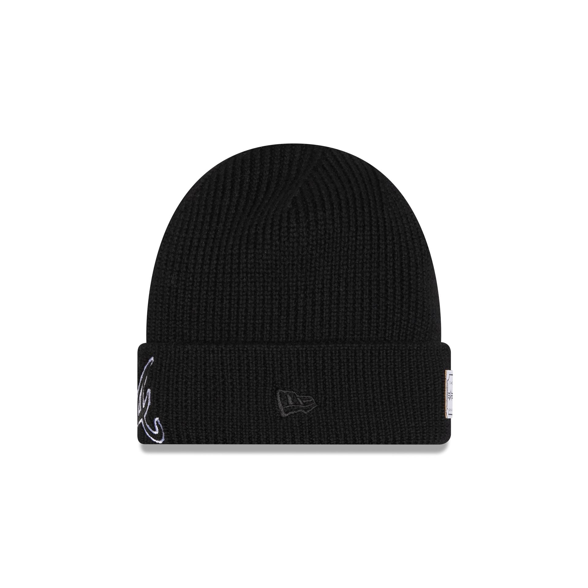 Alternative view of Alpha Industries X Atlanta Braves Black Cuff Knit Hat