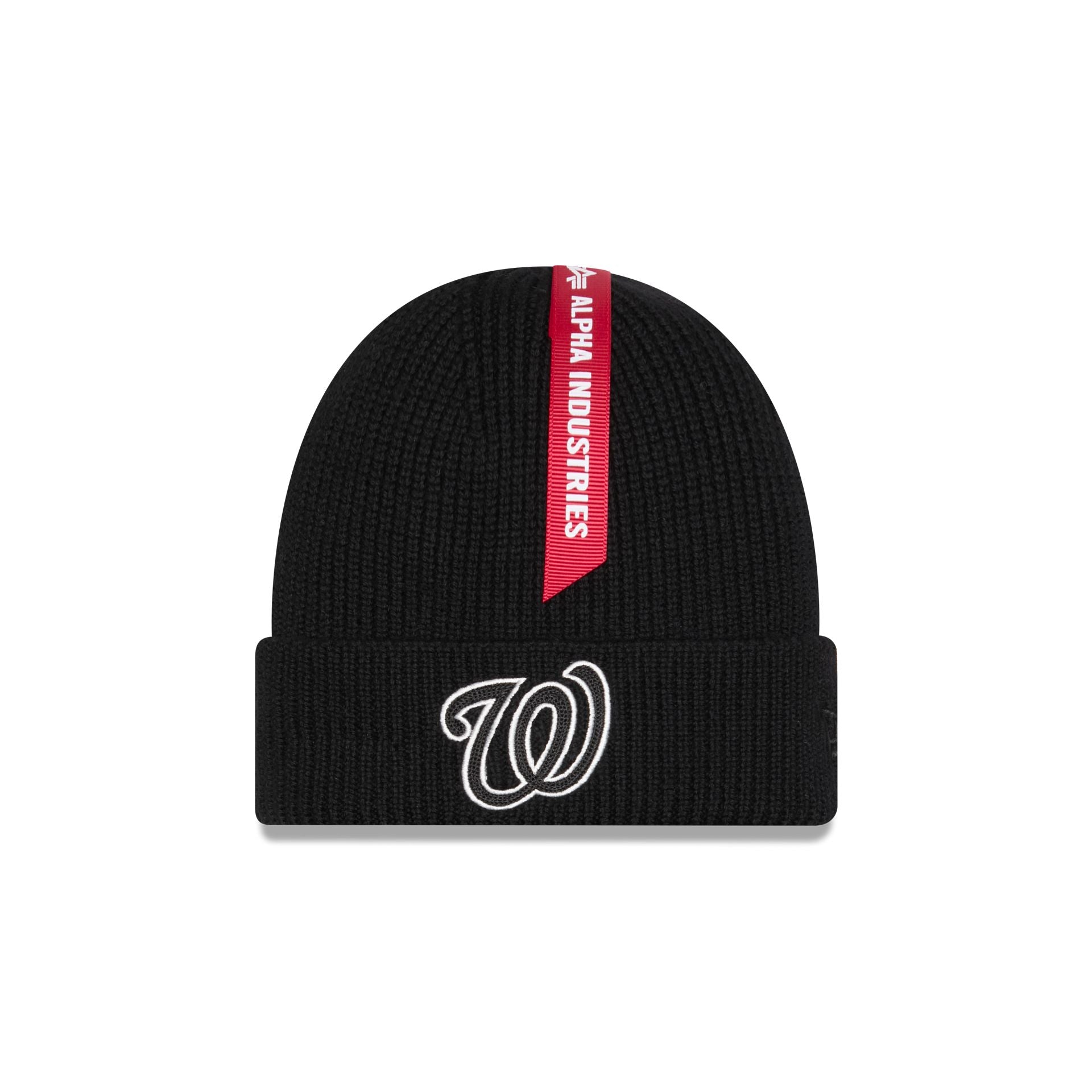 Alpha Industries X Washington Nationals Black Cuff Knit Hat