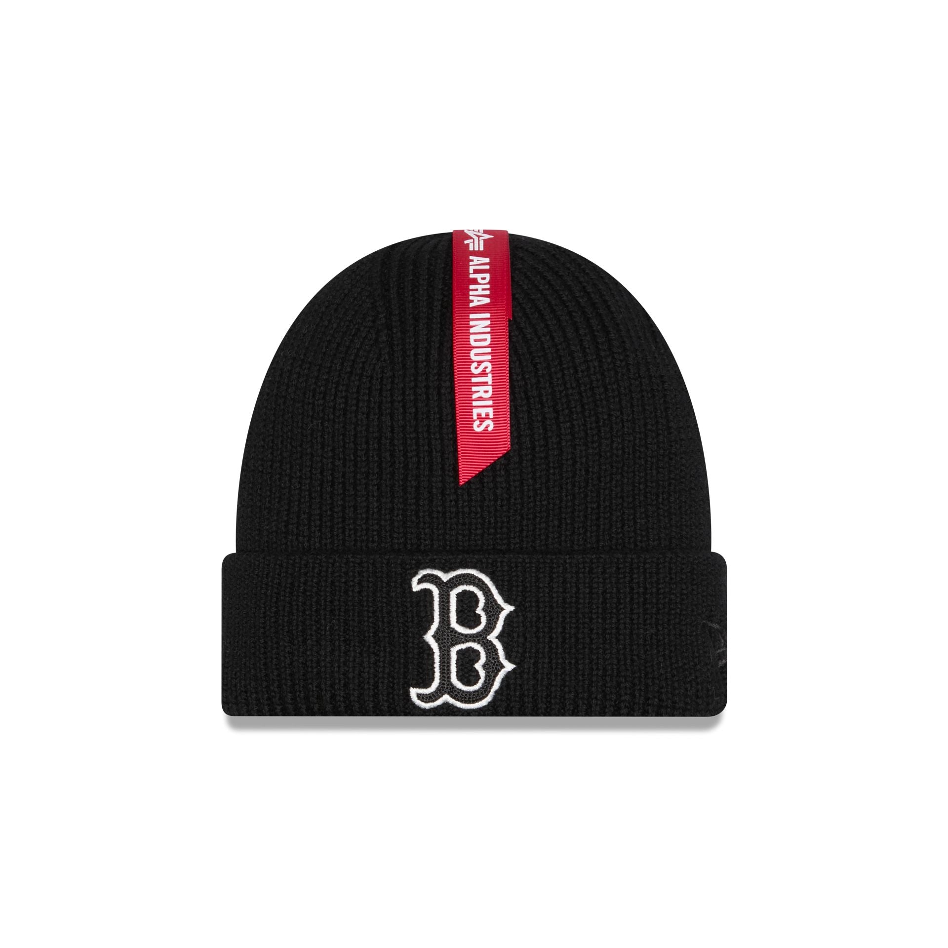 Alpha Industries X Boston Red Sox Black Cuff Knit Hat