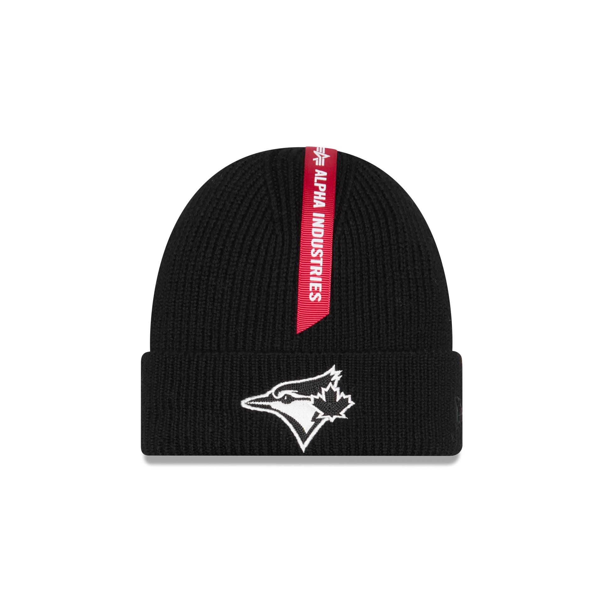 Alpha Industries X Toronto Blue Jays Black Cuff Knit Hat