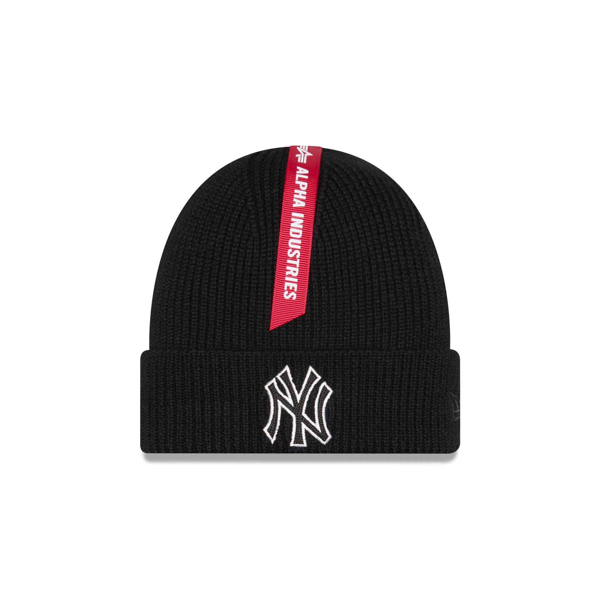 Alpha Industries X New York Yankees Black Cuff Knit Hat