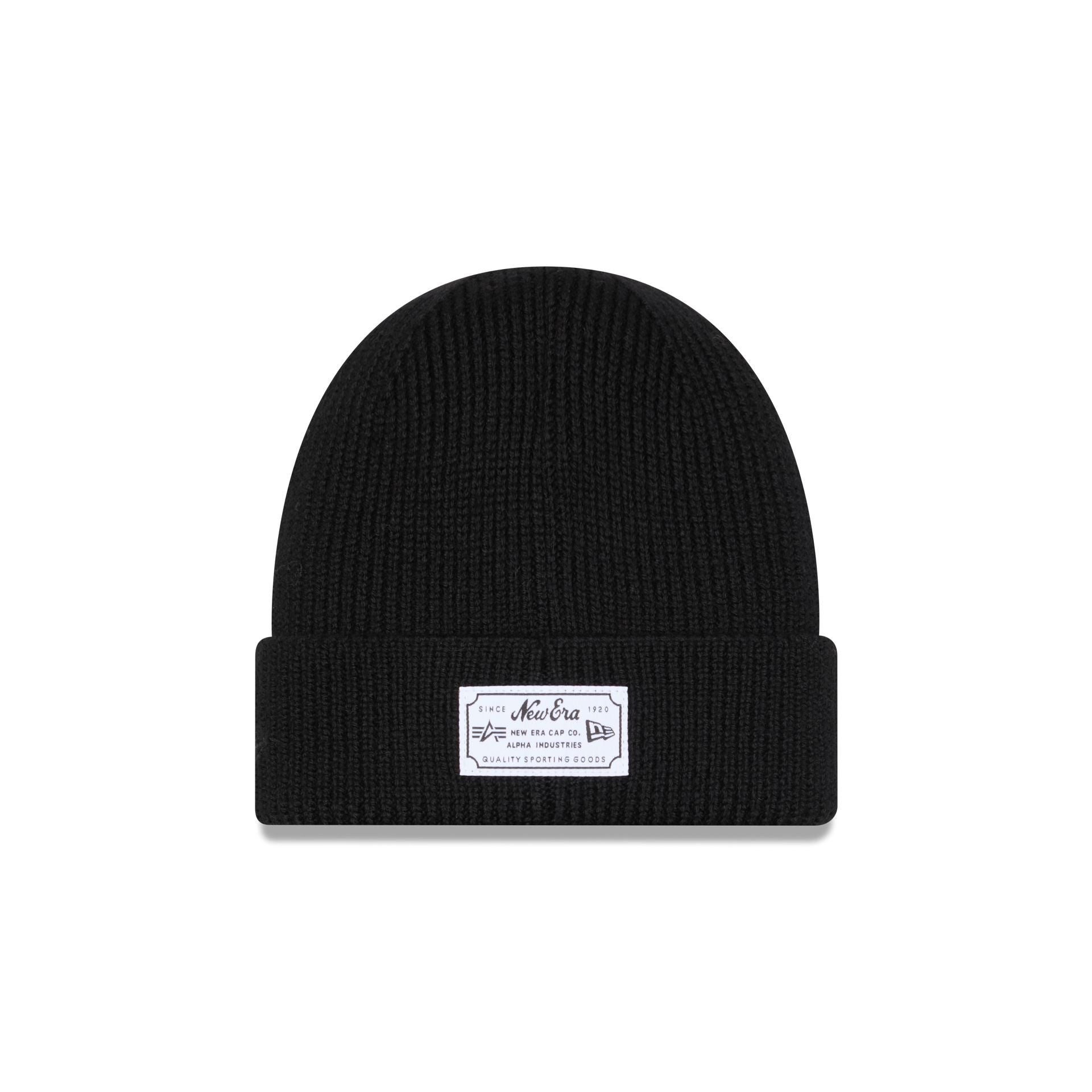 Alternative view of Alpha Industries X New York Mets Black Cuff Knit Hat