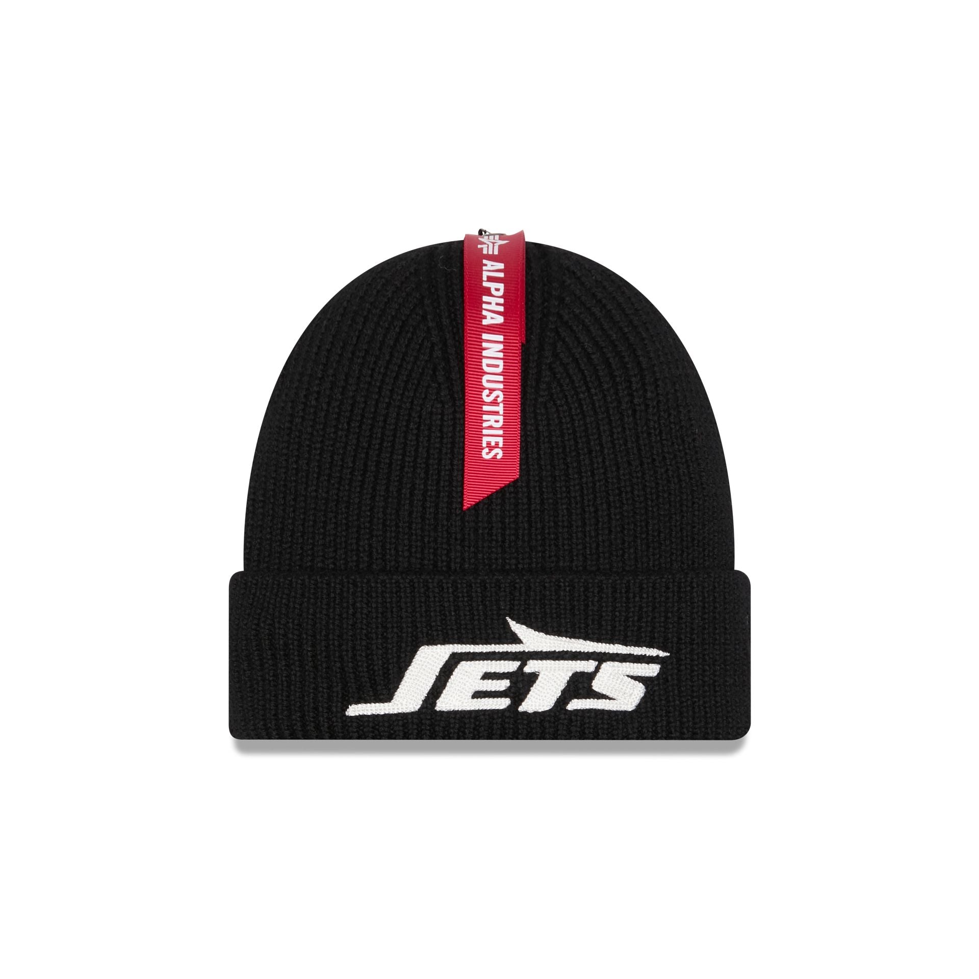 Alpha Industries X New York Jets Black Cuff Knit Hat