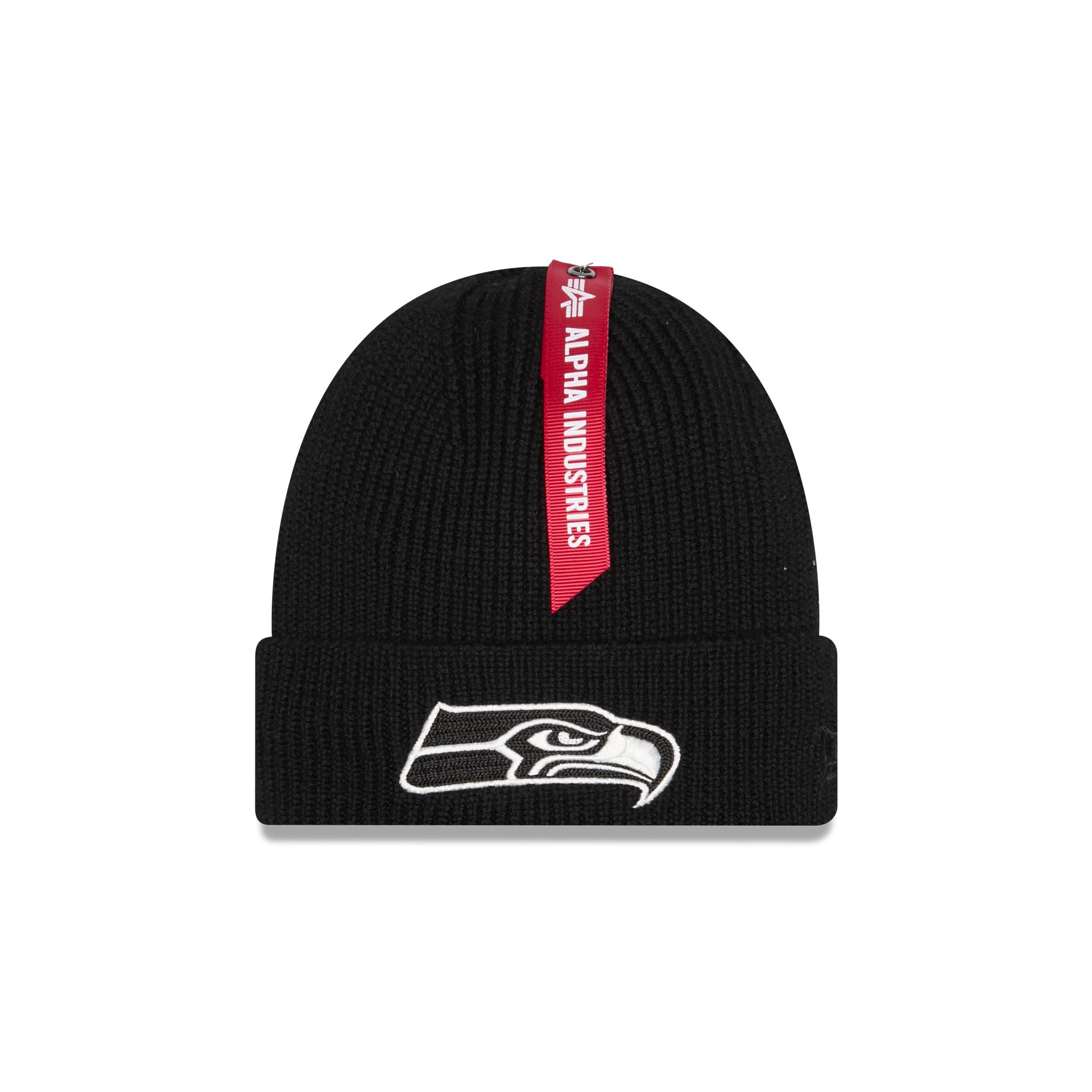 Alpha Industries X Seattle Seahawks Black Cuff Knit Hat