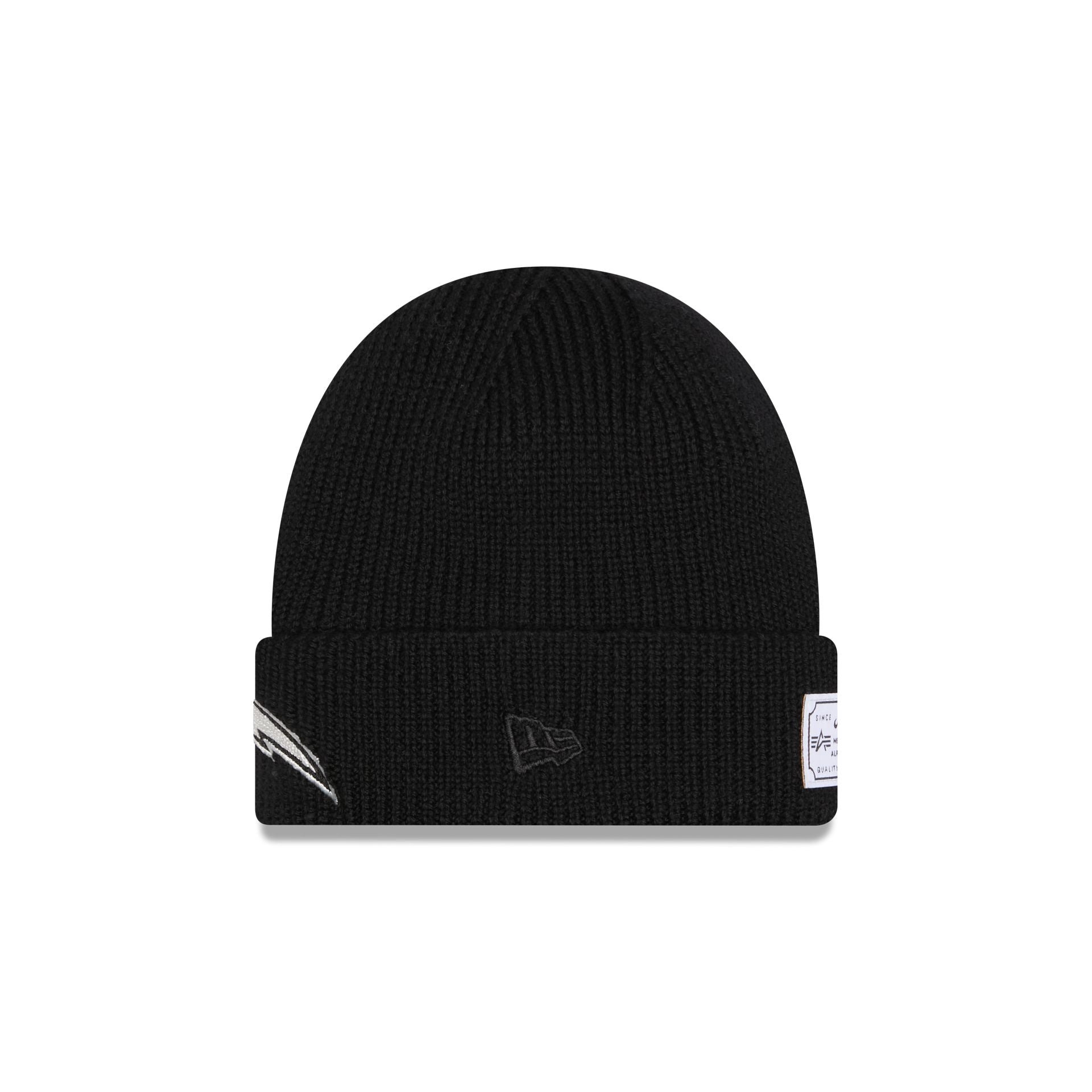 Alternative view of Alpha Industries X Los Angeles Chargers Black Cuff Knit Hat