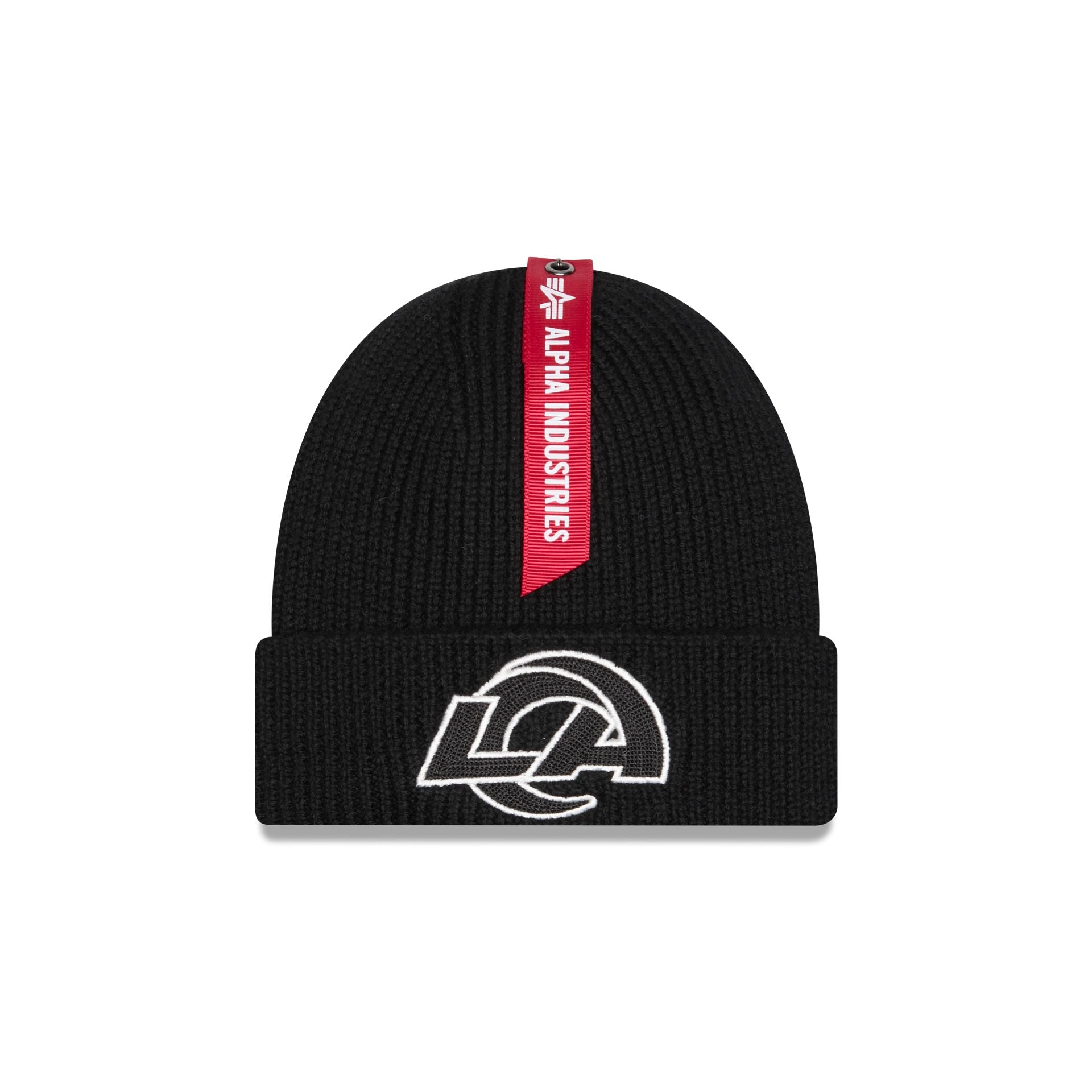 Alpha Industries X Los Angeles Rams Black Cuff Knit Hat