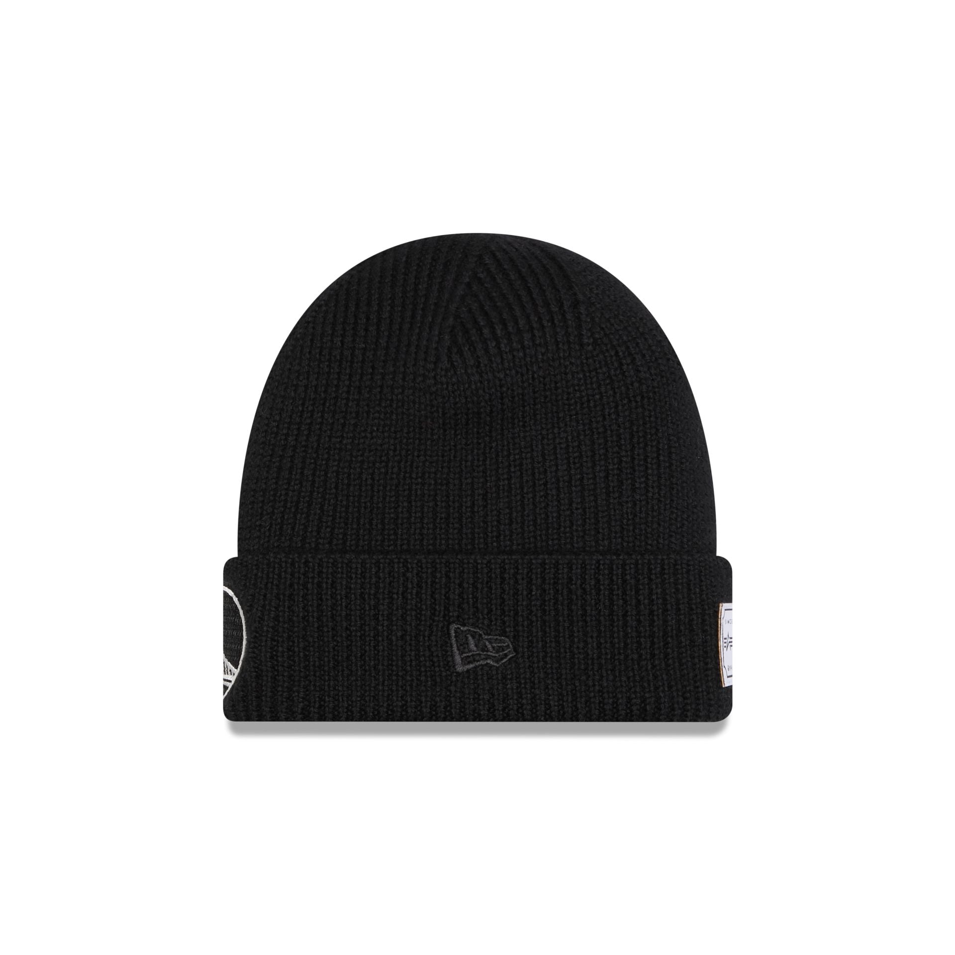 Alternative view of Alpha Industries X Golden State Warriors Black Cuff Knit Hat