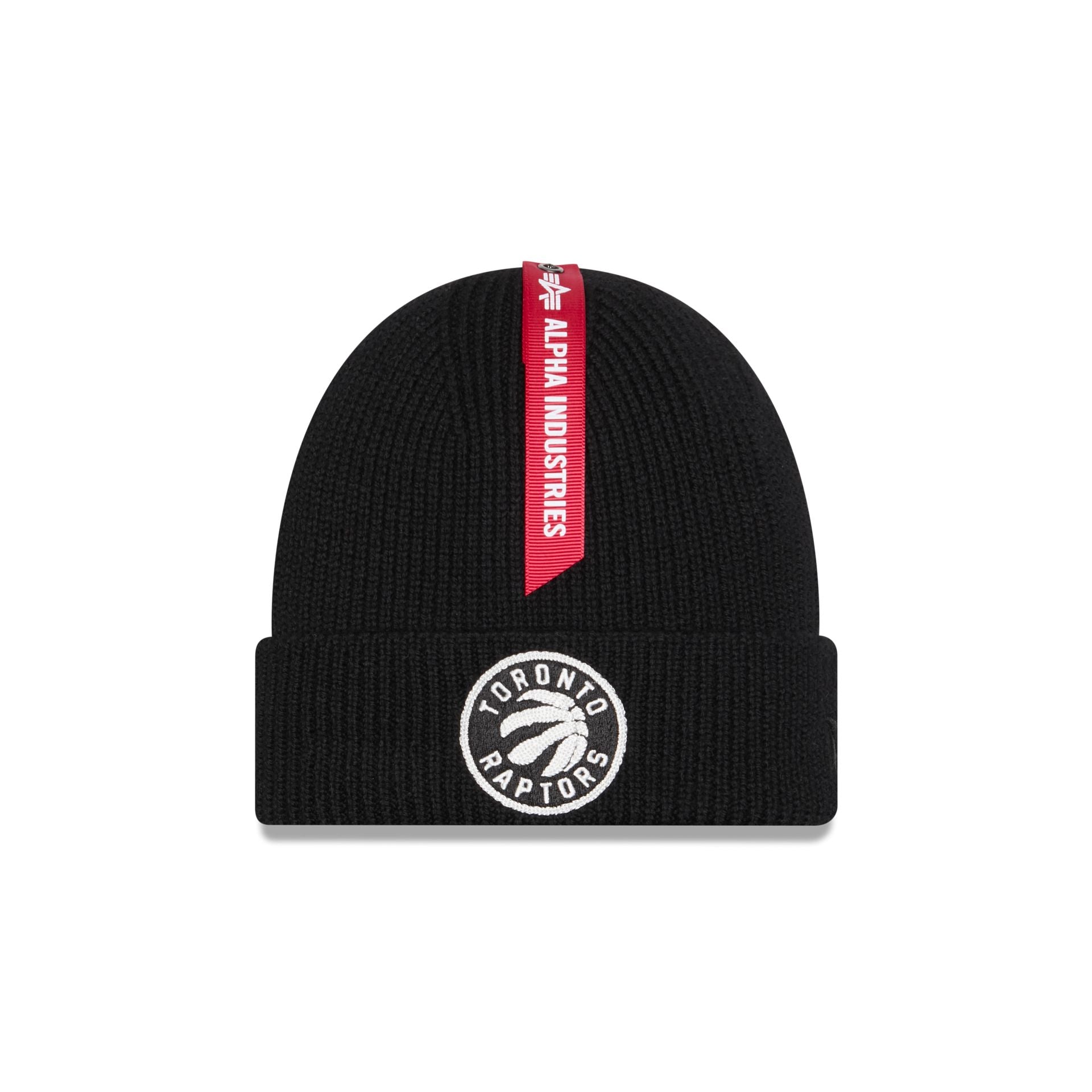 Alpha Industries X Toronto Raptors Black Cuff Knit Hat