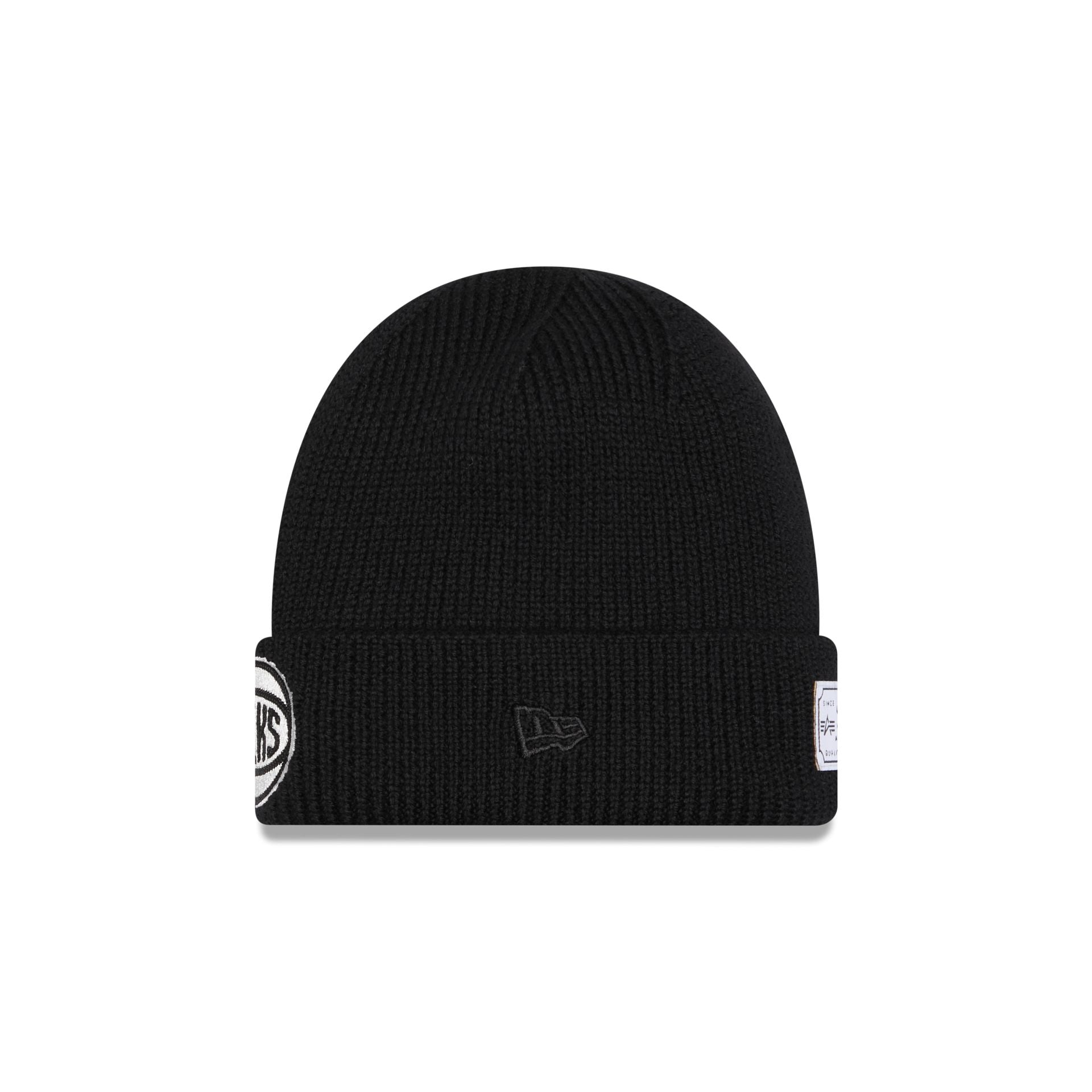 Alternative view of Alpha Industries X New York Knicks Black Cuff Knit Hat