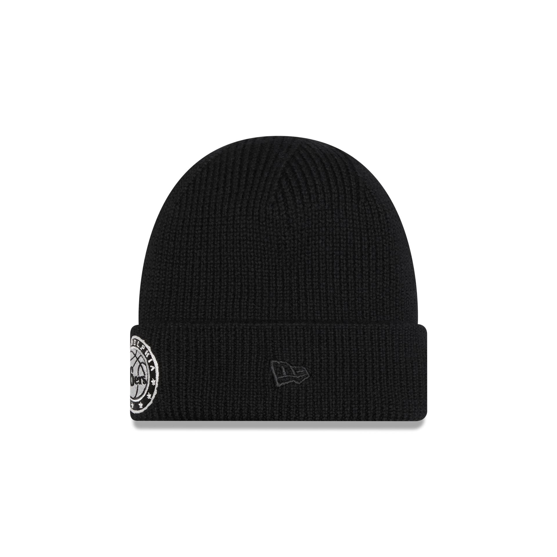 Alternative view of Alpha Industries X Philadelphia 76Ers Black Cuff Knit Hat