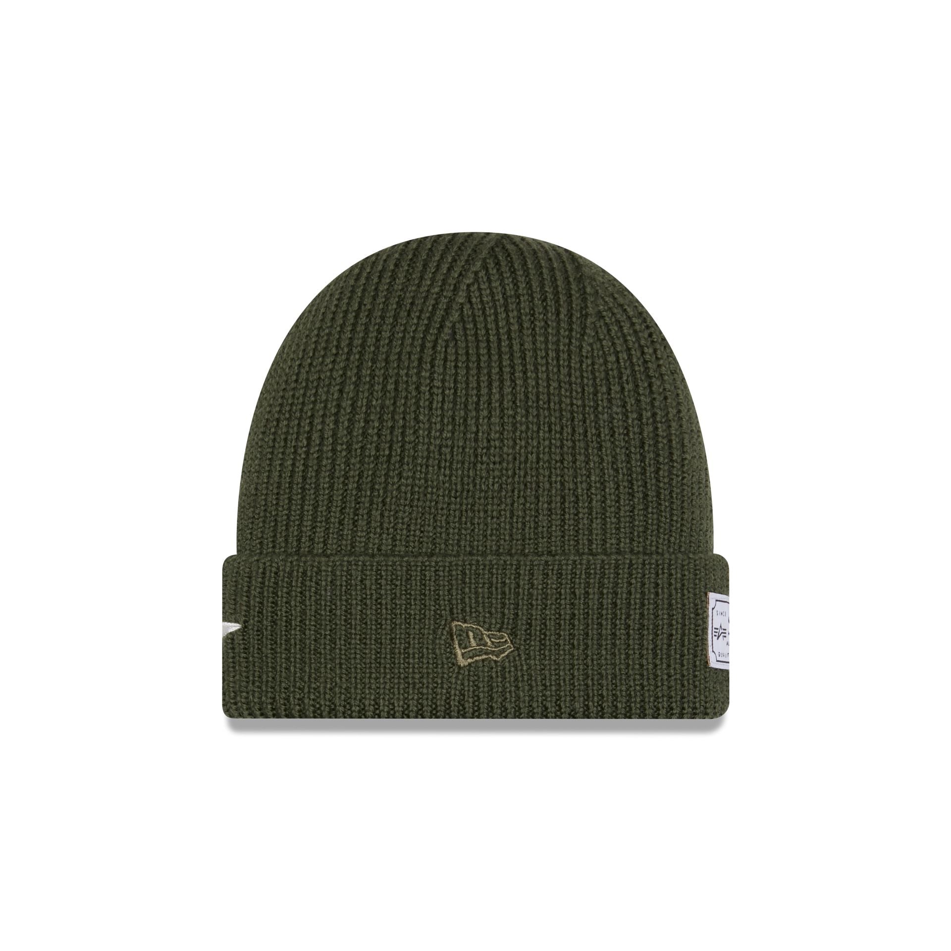 Alternative view of Alpha Industries X Houston Astros Olive Green Cuff Knit Hat