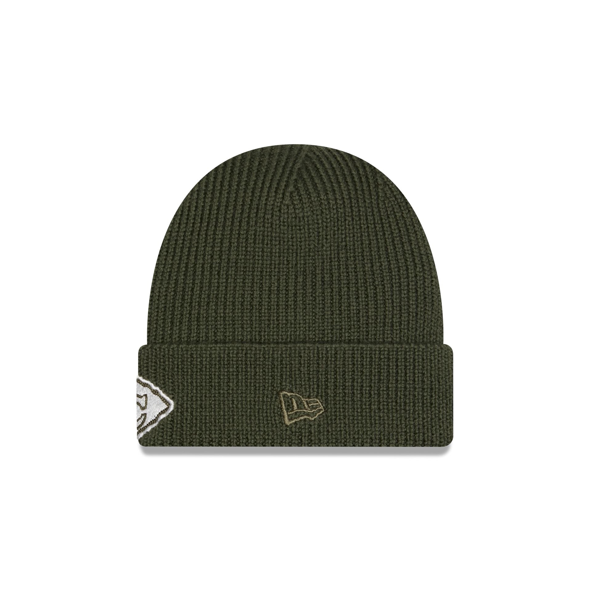 Alternative view of Alpha Industries X Kansas City Chiefs Olive Green Cuff Knit Hat