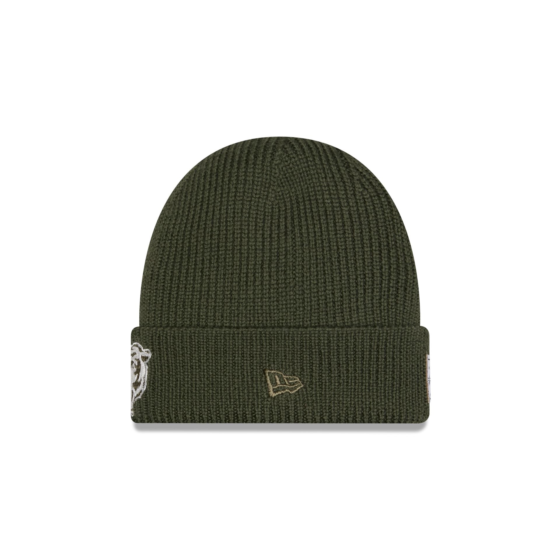 Alternative view of Alpha Industries X Chicago Bears Olive Green Cuff Knit Hat