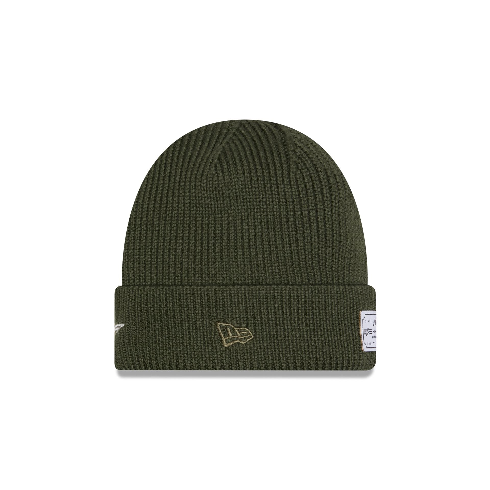Alternative view of Alpha Industries X Dallas Cowboys Olive Green Cuff Knit Hat