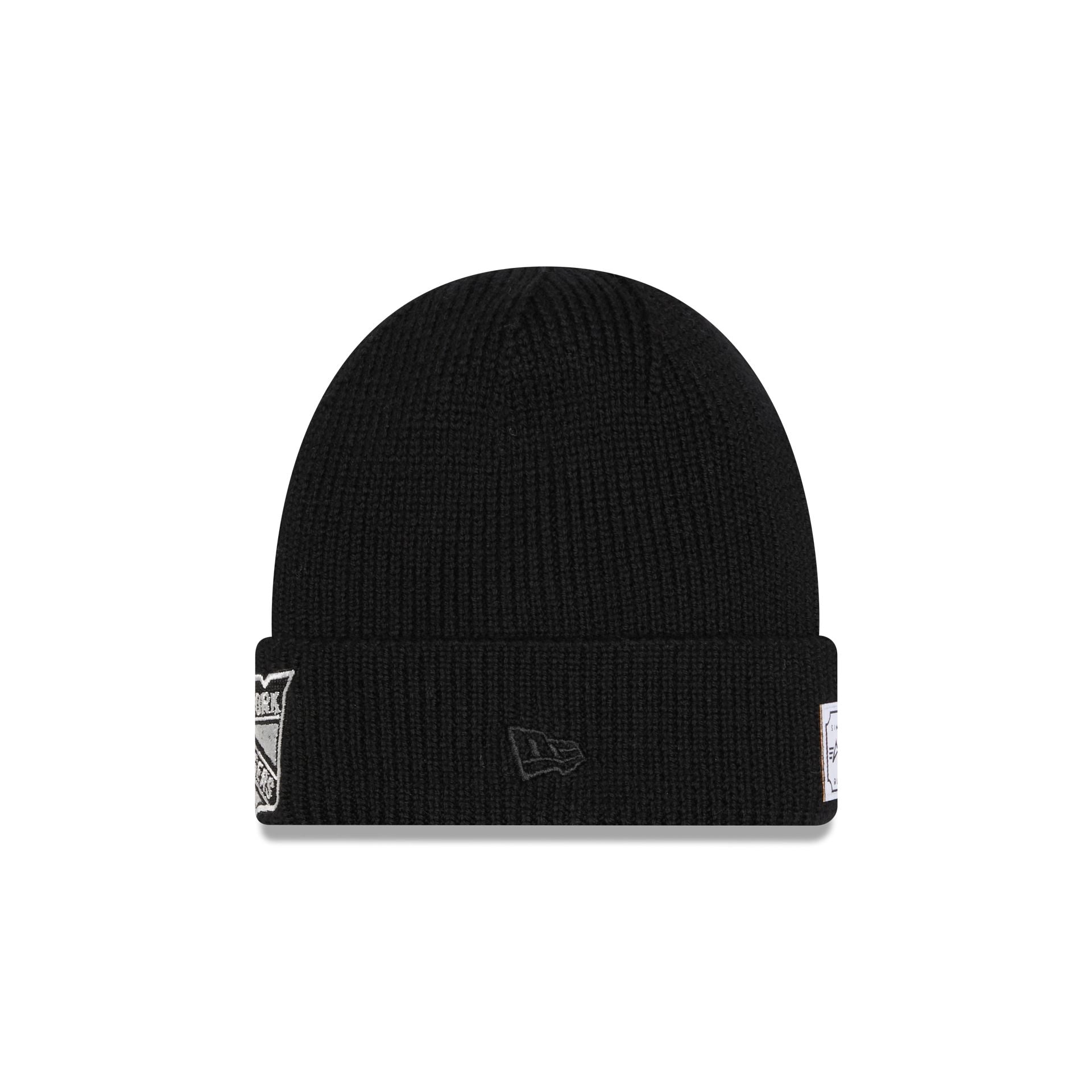 Alternative view of Alpha Industries X New York Rangers Black Cuff Knit Hat