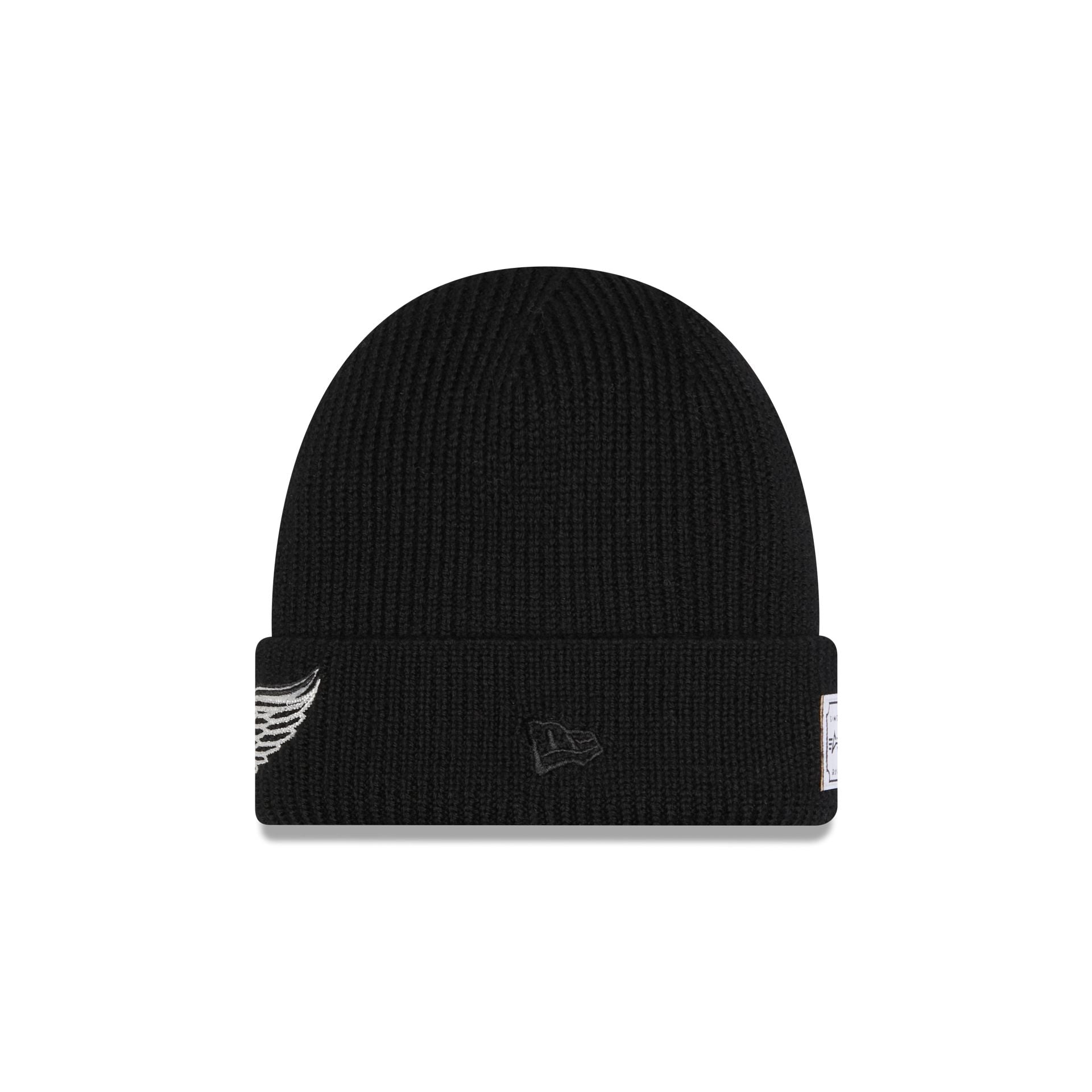 Alternative view of Alpha Industries X Detroit Red Wings Black Cuff Knit Hat