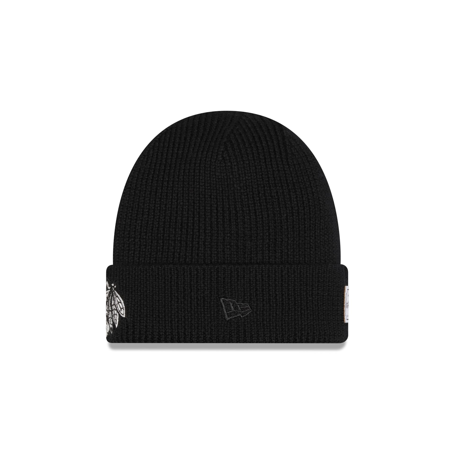 Alternative view of Alpha Industries X Chicago Blackhawks Black Cuff Knit Hat