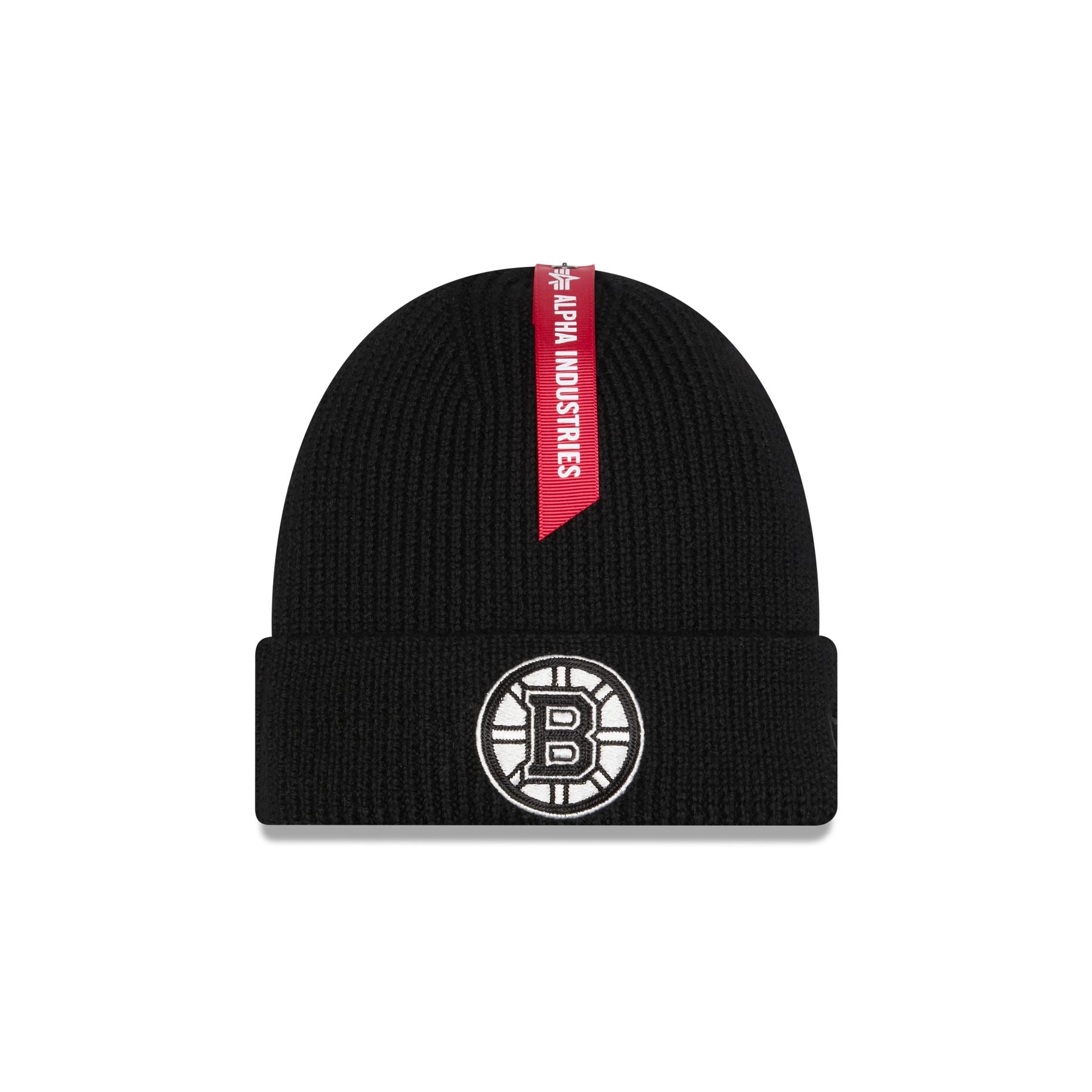 Alpha Industries X Boston Bruins Black Cuff Knit Hat
