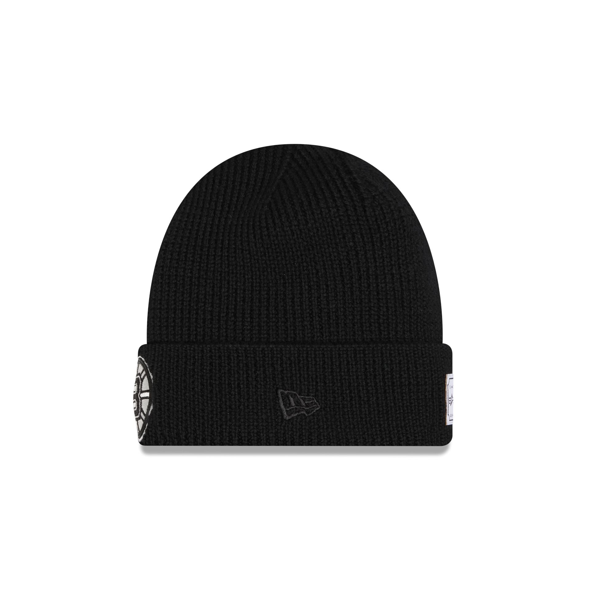 Alternative view of Alpha Industries X Boston Bruins Black Cuff Knit Hat