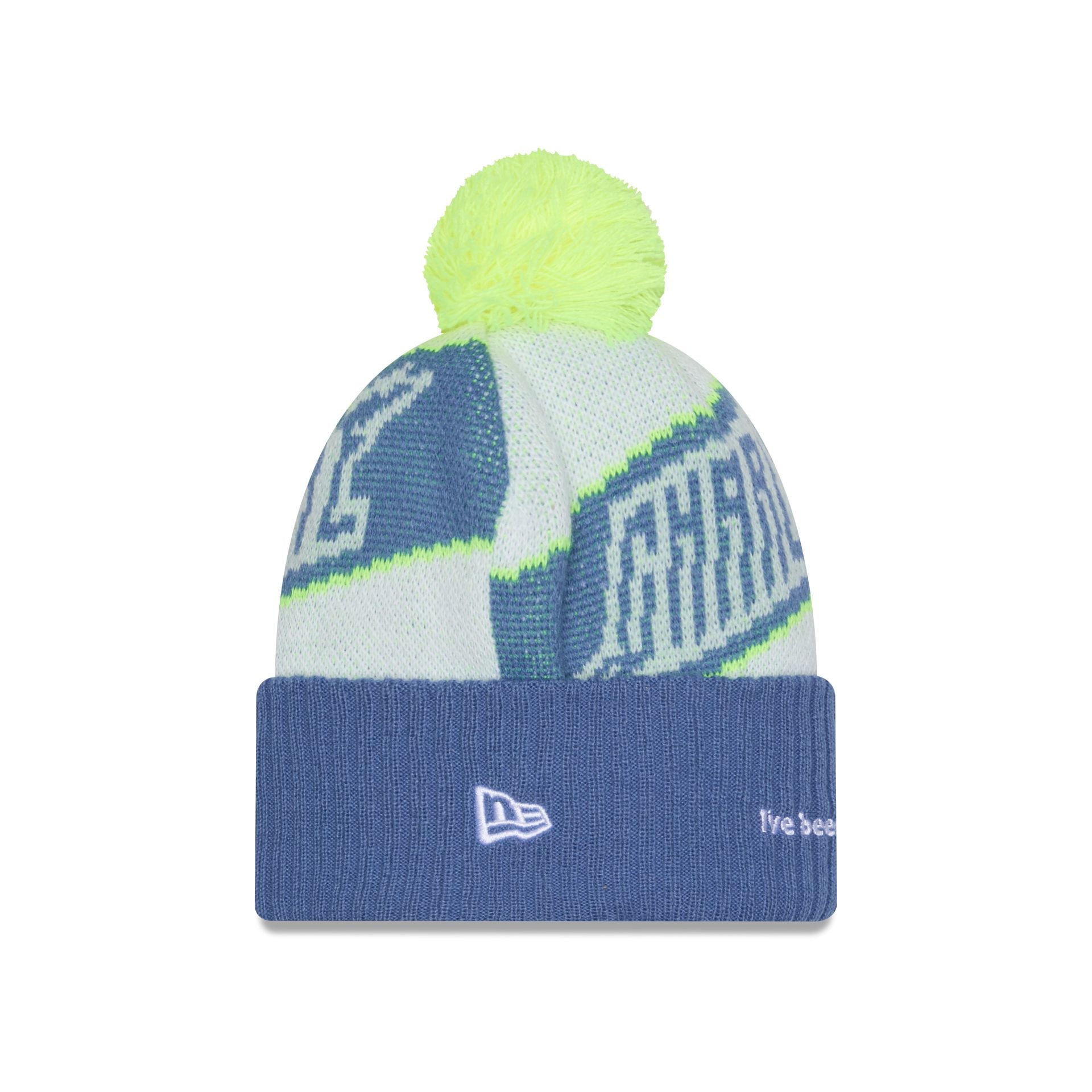 Alternative view of Charlotte Fc 2025 Jersey Hook White Pom Knit Hat
