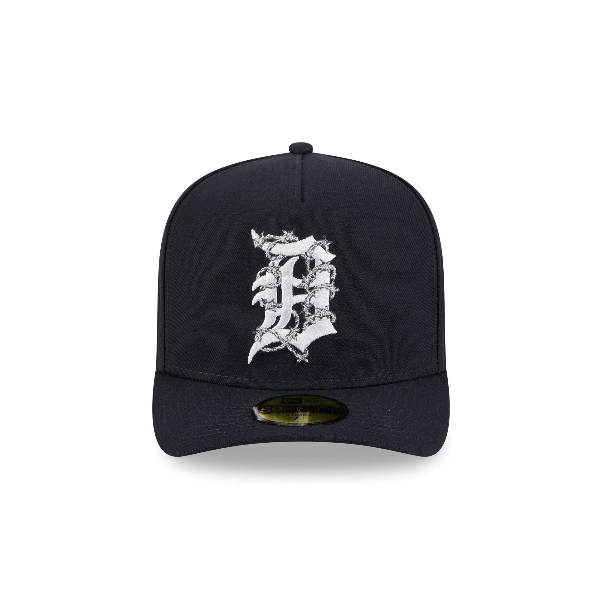 Alternative view of Detroit Tigers Barbed Wire 59Fifty A-Frame Fitted Hat