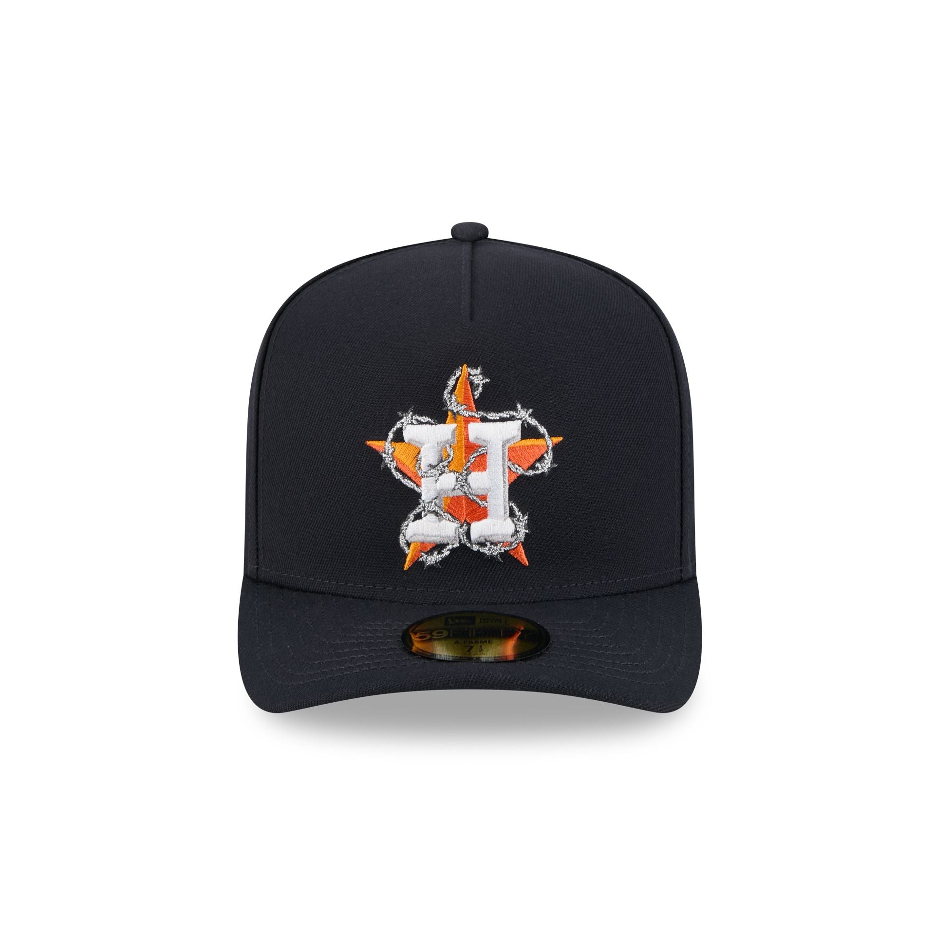 Alternative view of Houston Astros Barbed Wire 59Fifty A-Frame Fitted Hat