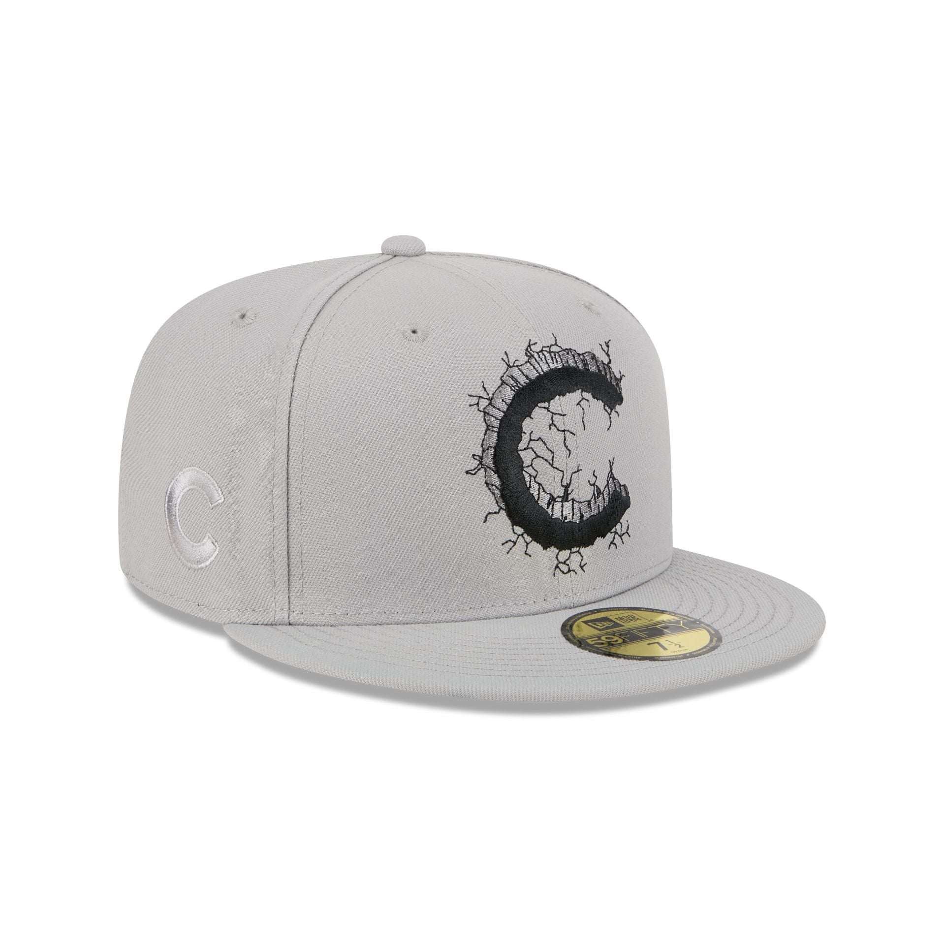 Chicago Cubs Cracked Cement 59Fifty Fitted Hat - Image 3