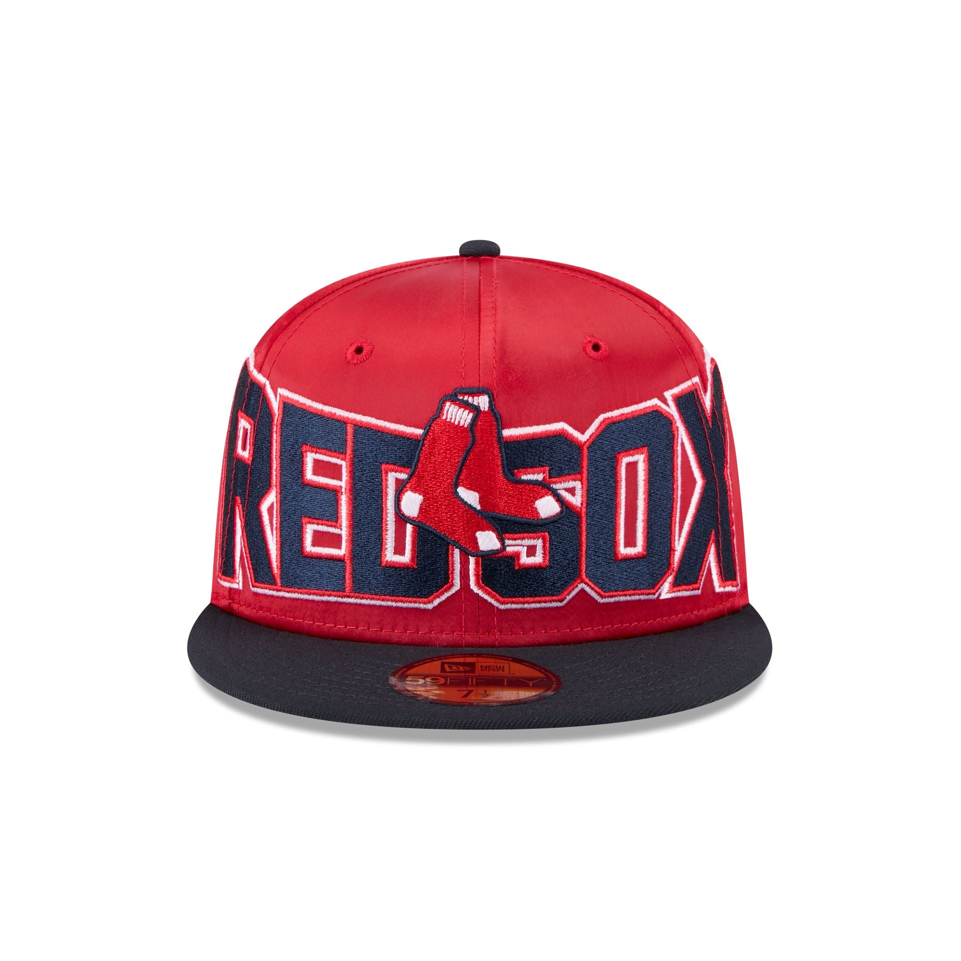 Alternative view of Boston Red Sox Bold Satin 59Fifty Fitted Hat