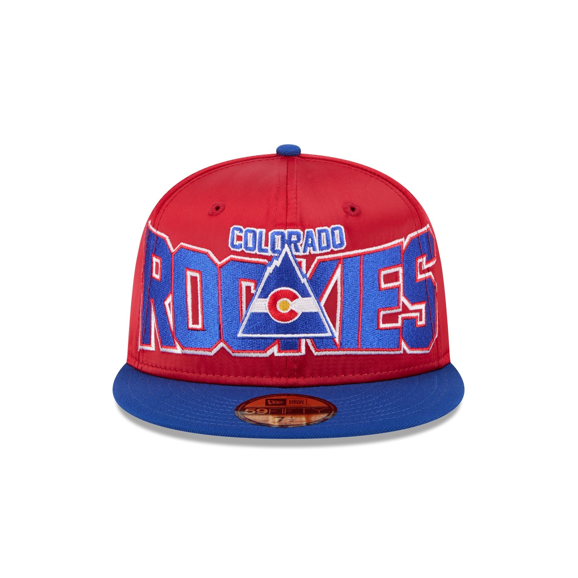 Alternative view of Colorado Rockies Bold Satin 59Fifty Fitted Hat