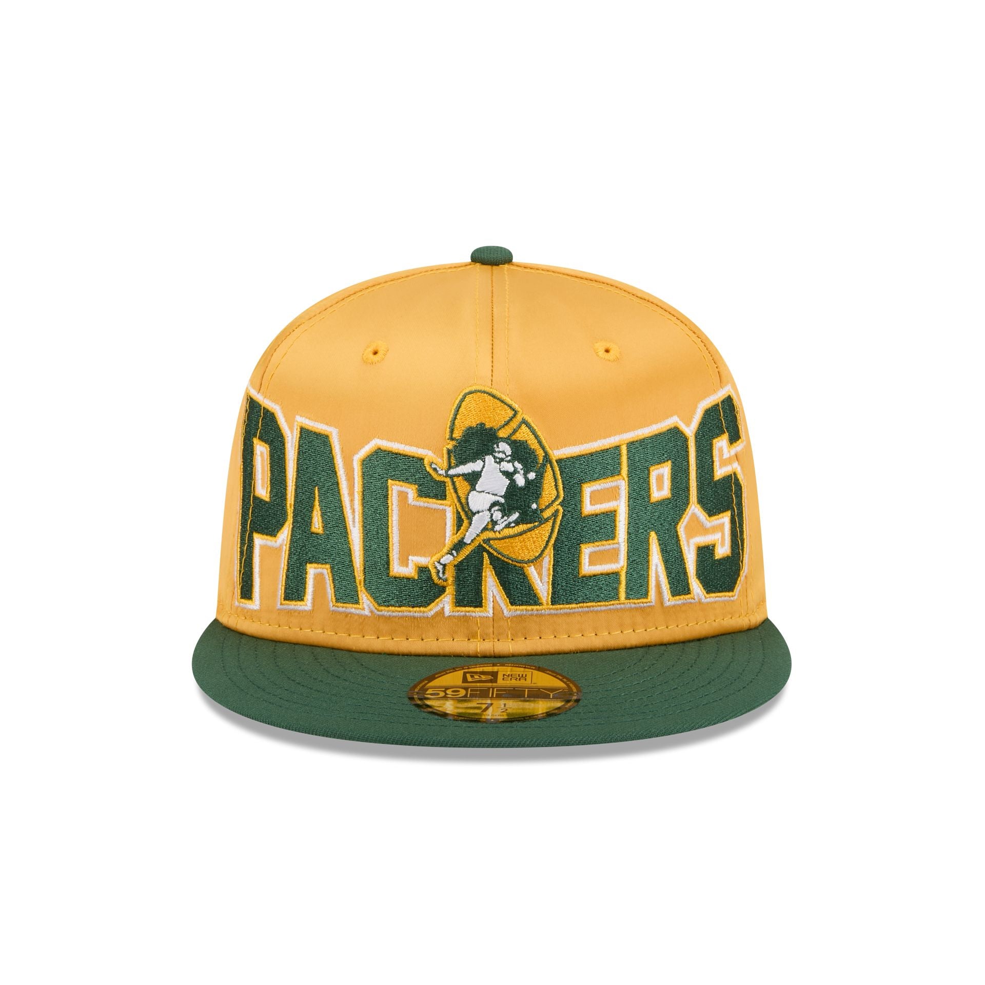 Alternative view of Green Bay Packers Bold Satin 59Fifty Fitted Hat