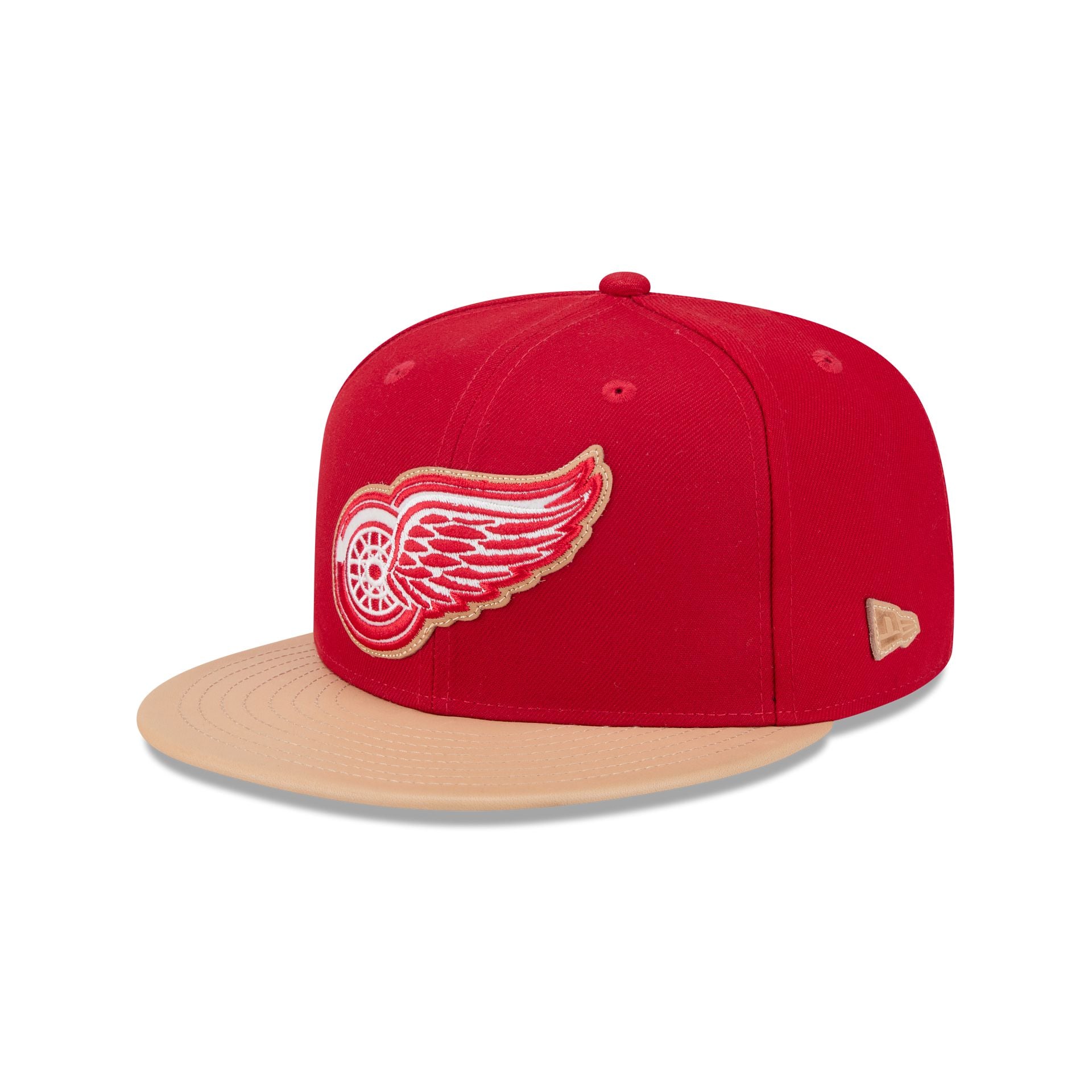 Detroit Red Wings Leather Visor 59Fifty Fitted Hat