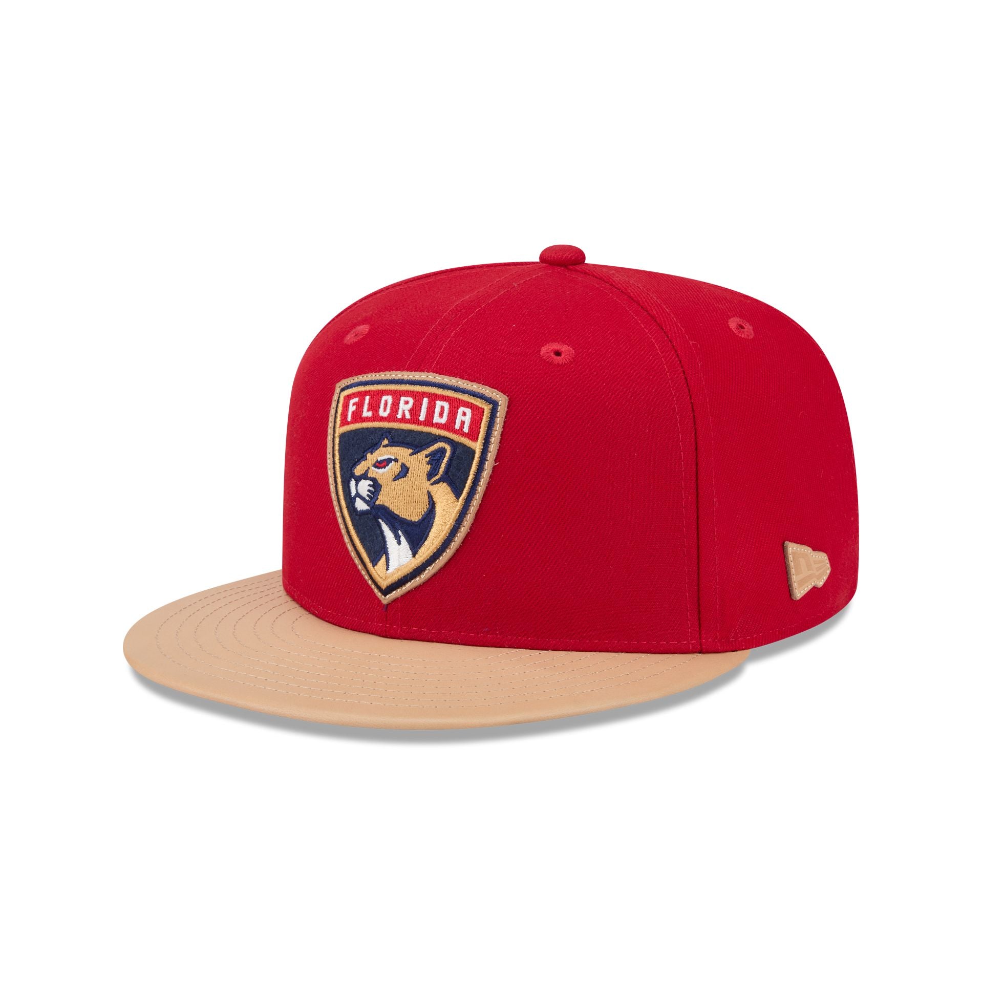 Florida Panthers Leather Visor 59Fifty Fitted Hat