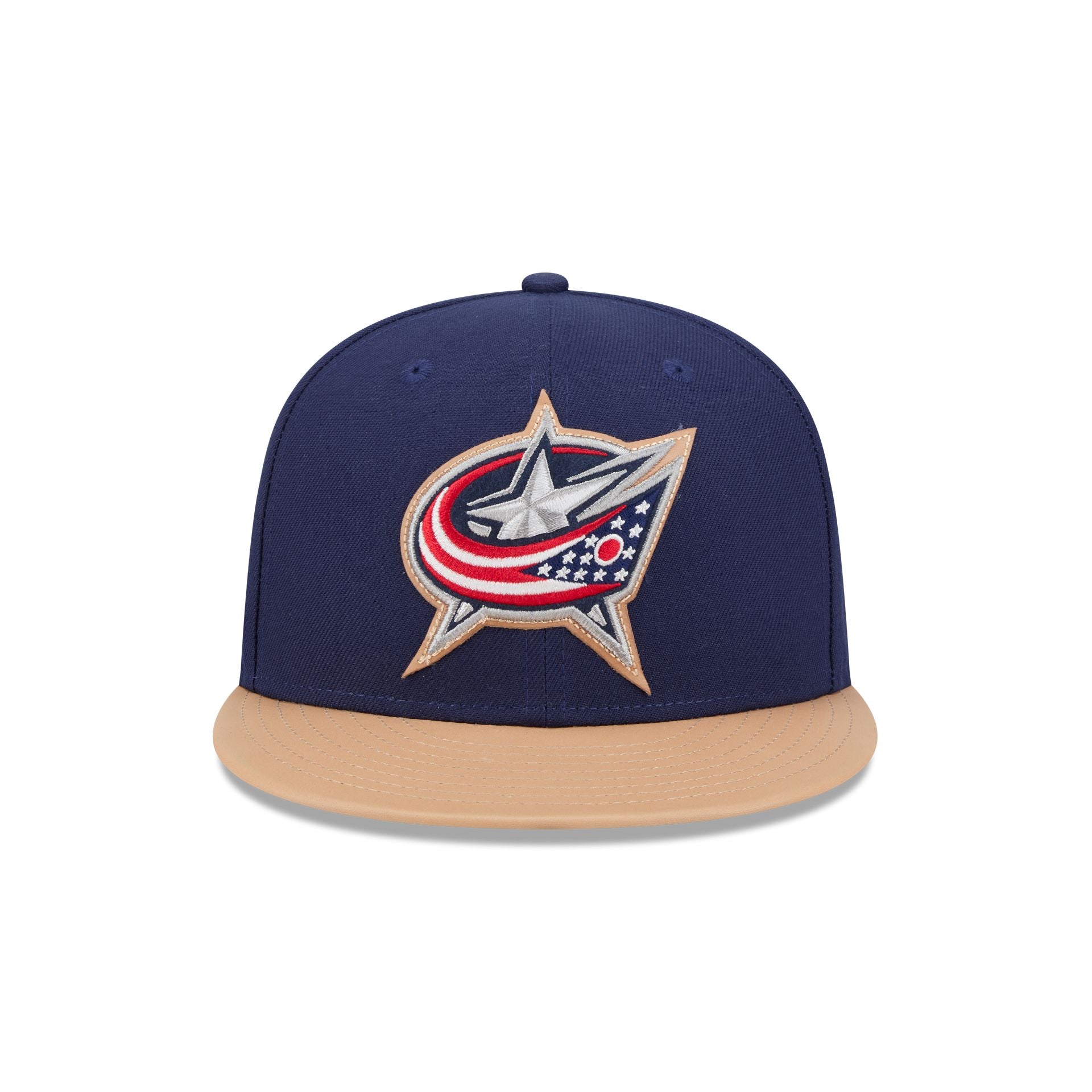 Alternative view of Columbus Blue Jackets Leather Visor 59Fifty Fitted Hat